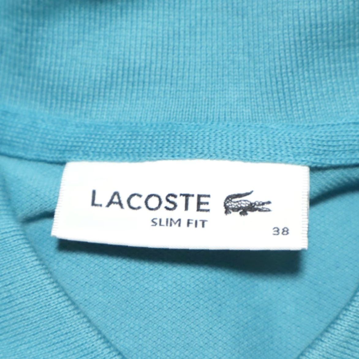 Lacoste Lacoste Polo Shirt Aqua Blue Women's 38 Pique Stretch Solid Shirt Size XS / US 0-2 / IT 36-38 - 5 Thumbnail