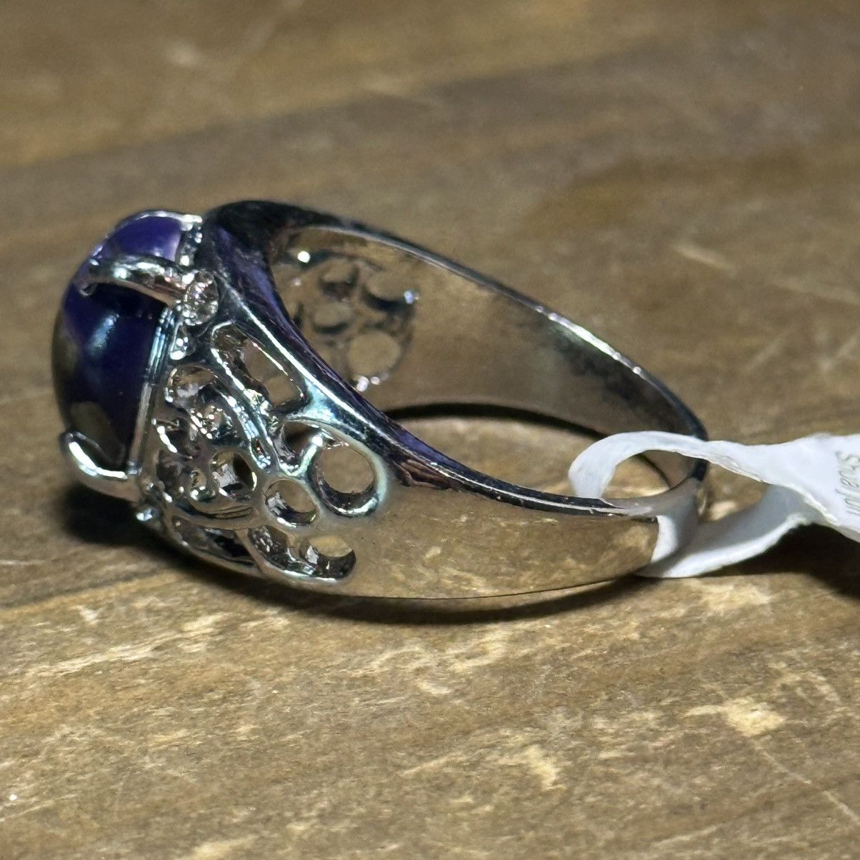 Other × Vintage Vintage Shuai jun purple abalone inlay stone ring Size ONE SIZE - 9 Thumbnail