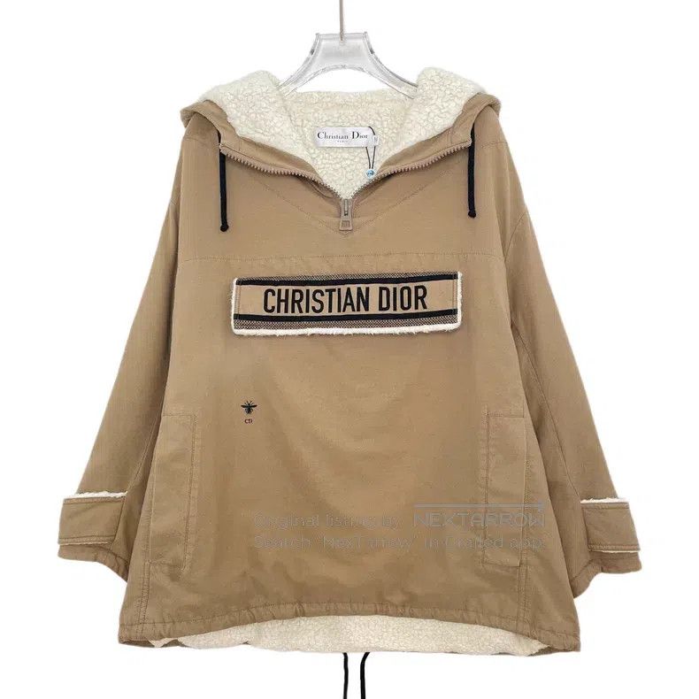 Dior Dior Brown logo letter cotton hooded half-zipper long-slee Size XS / US 0-2 / IT 36-38 - 1 Thumbnail