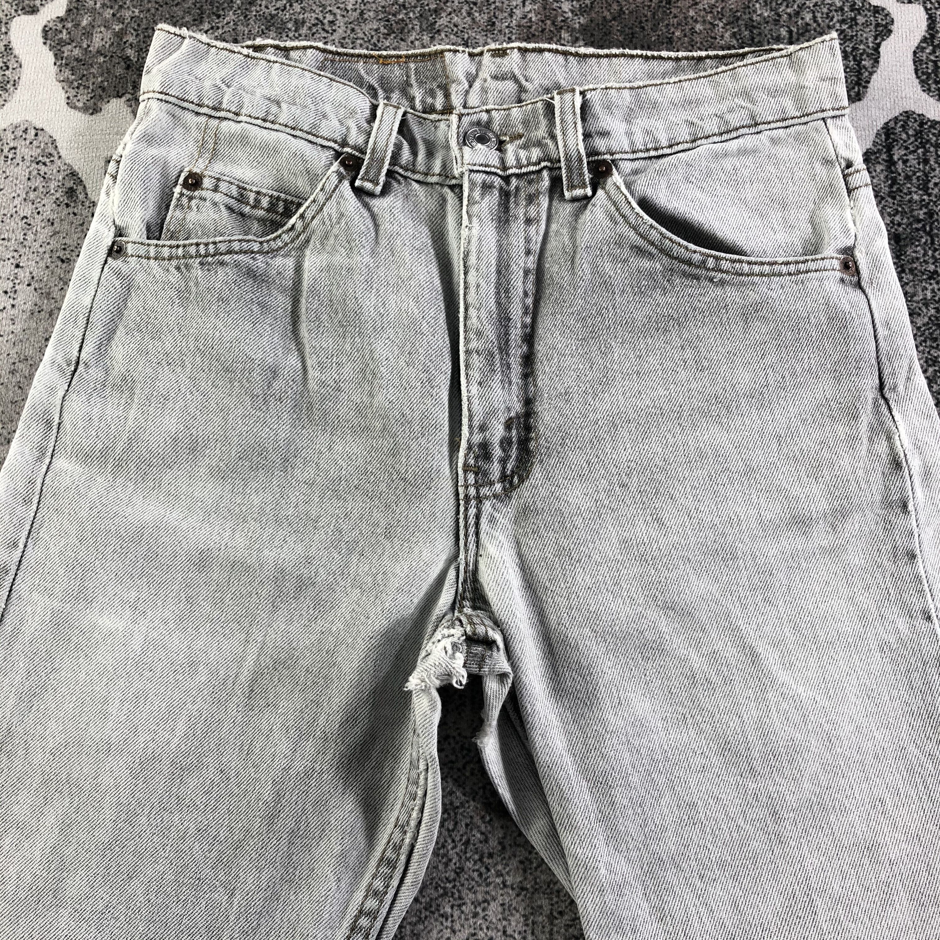 Levi's Vintage Distress Levis 505 Jeans Faded Gray KJ2306 Size US 28 / EU 44 - 3 Thumbnail