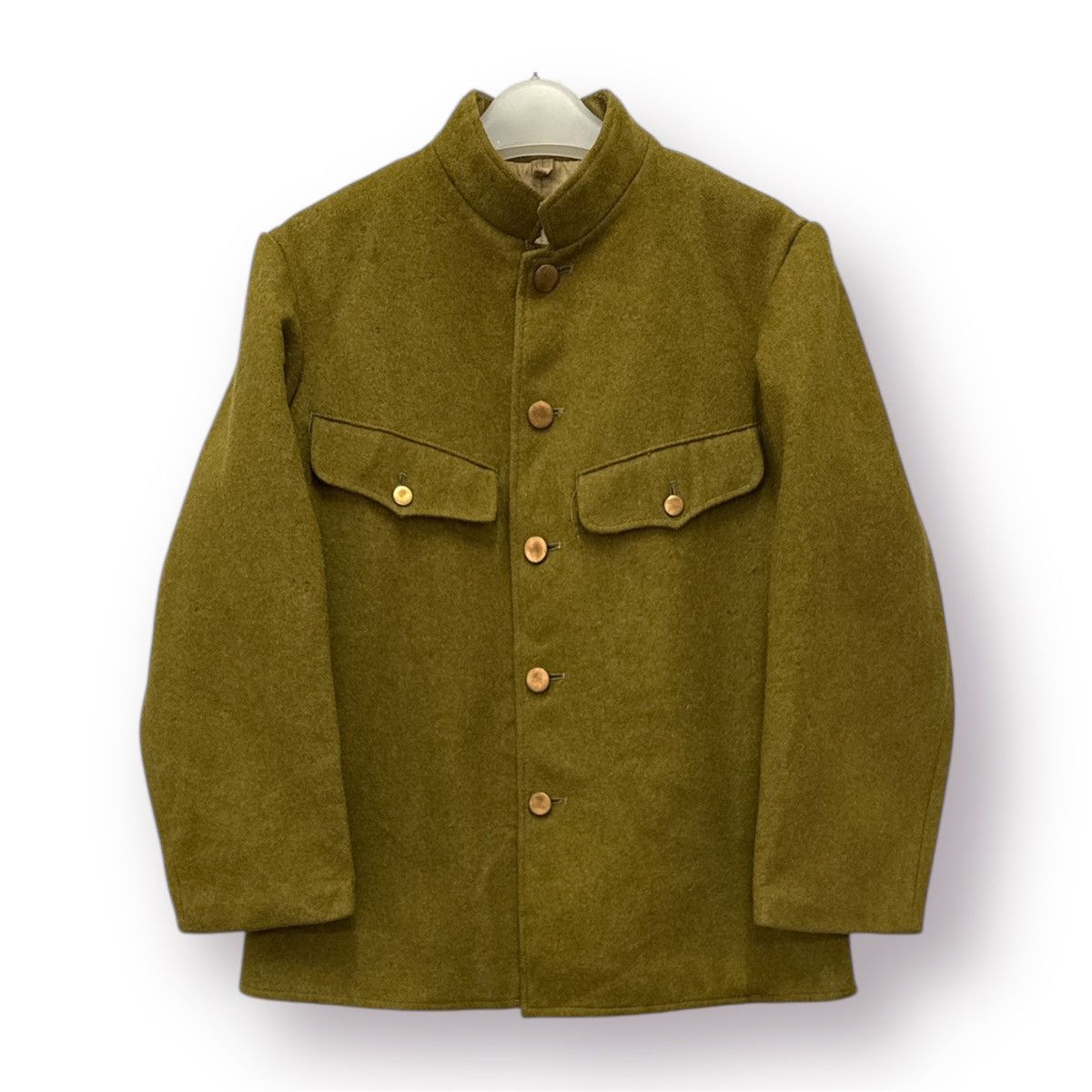 Vintage 🔥 Vtg 50's WW2 Officer Military Coat Heavy Jacket Size US S / EU 44-46 / 1 - 1 Thumbnail