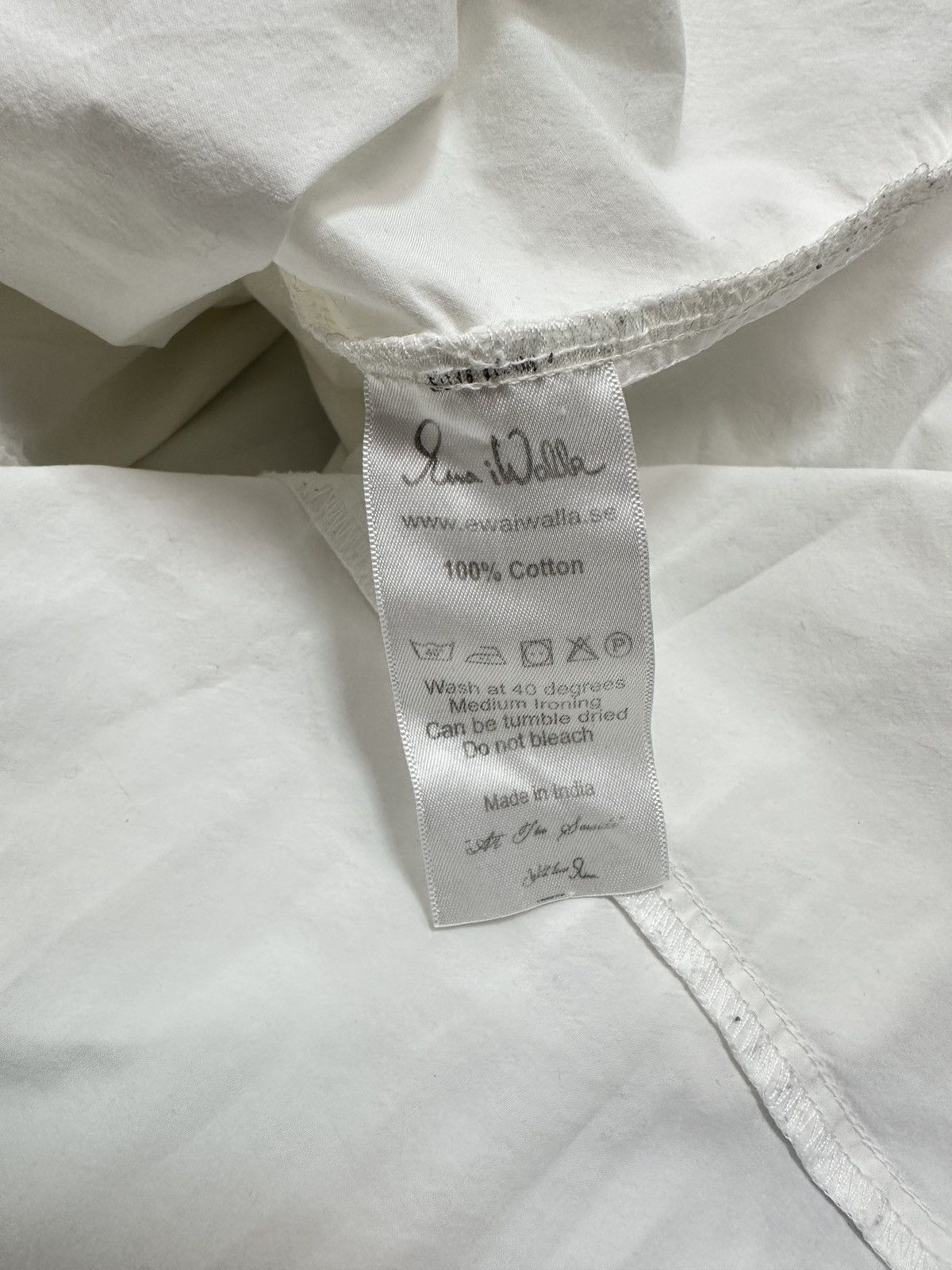 Other Ewa i Walla Avant Garde Raw Hem White Cotton Shirt Blouse Size S / US 4 / IT 40 - 11 Thumbnail