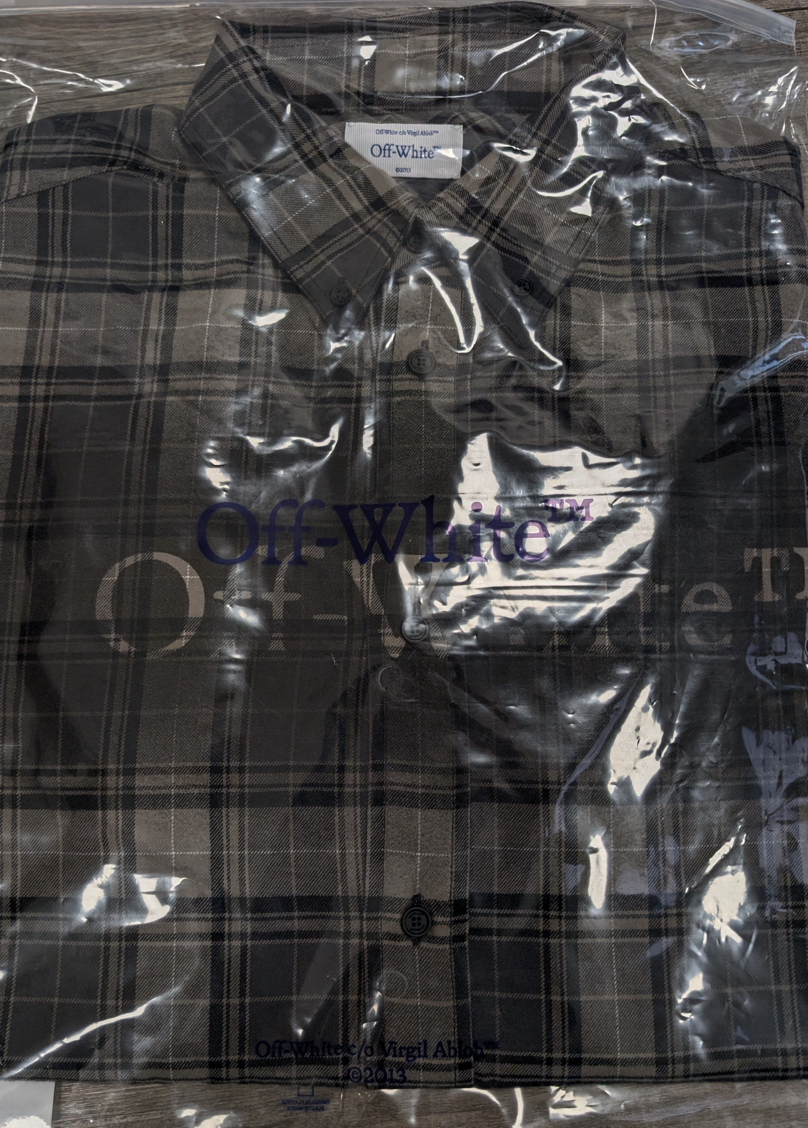 Off-White Off-white check flannel shirt Size US M / EU 48-50 / 2 - 6 Thumbnail