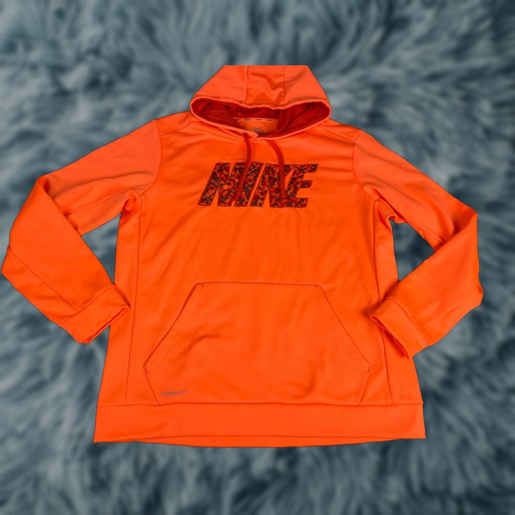 Nike Nike Air Therma Fit Orangle Volt Hoodie Sweatshirt XL Mens Orange Pullover Sweatshirt Size US XL / EU 56 / 4 - 1 Thumbnail