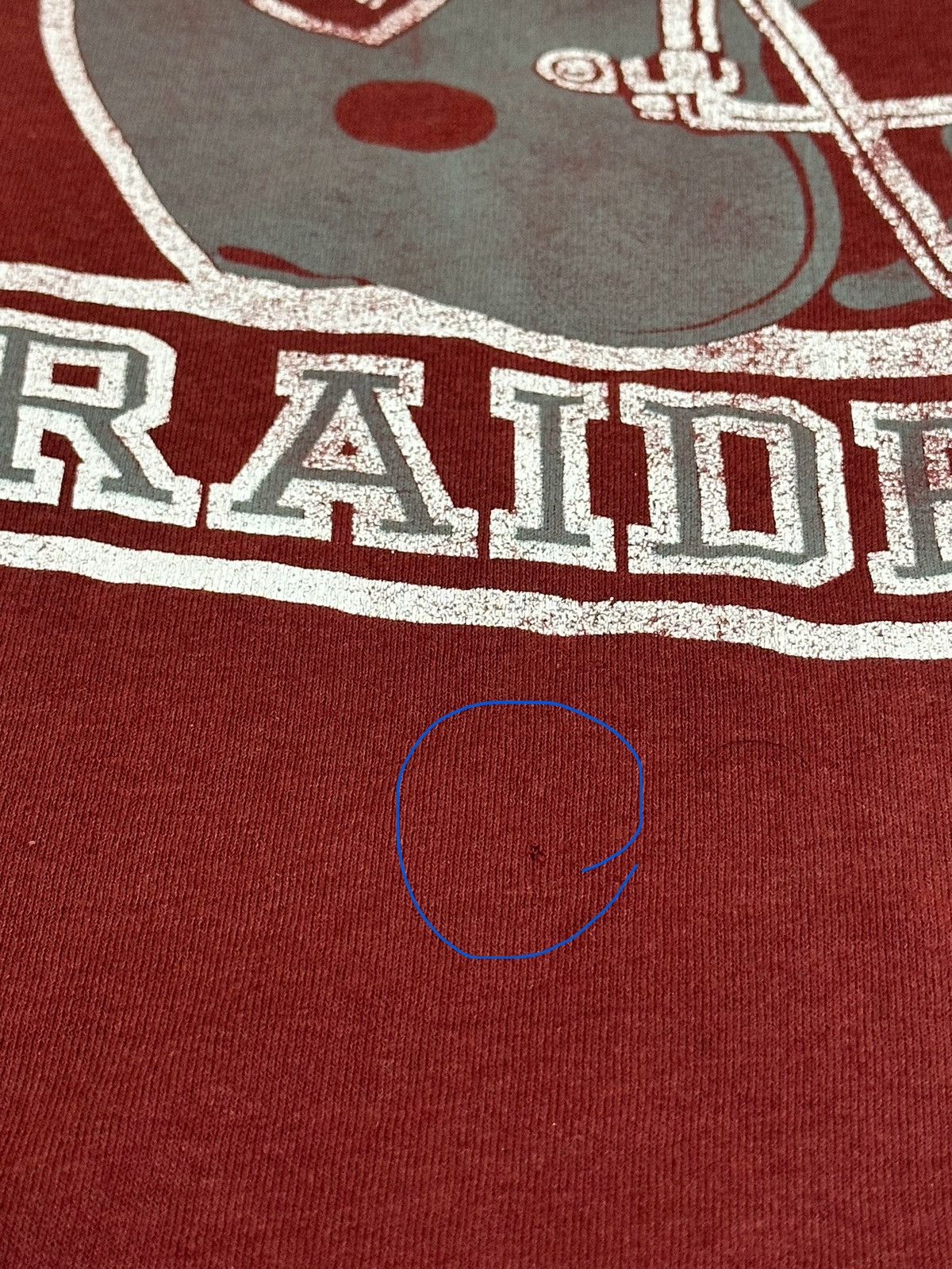 Vintage 🔥 1990s Los Angeles Raiders Vintage NFL T Shirt USA Size US XL / EU 56 / 4 - 7 Thumbnail