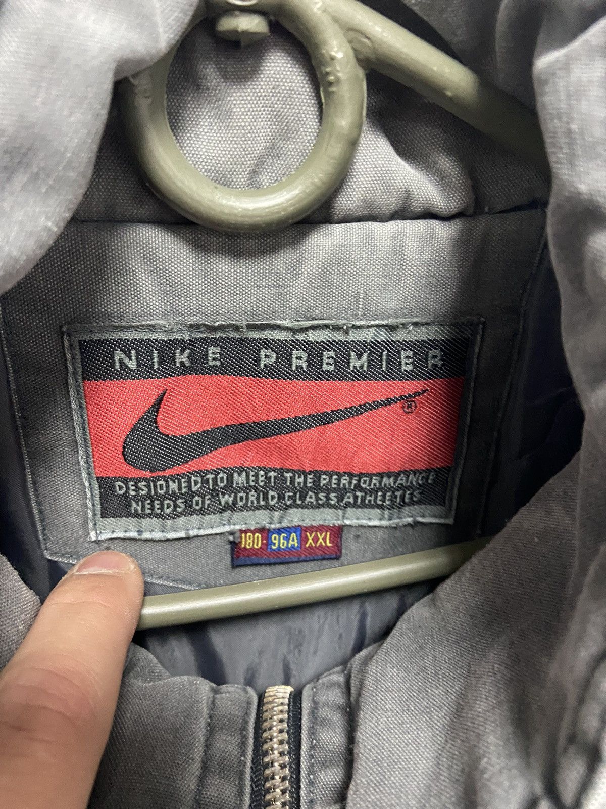 Nike × Vintage Nike Premier Jacket Vintage Warm 90s Embroidered Logo Size US XXL / EU 58 / 5 - 4 Thumbnail