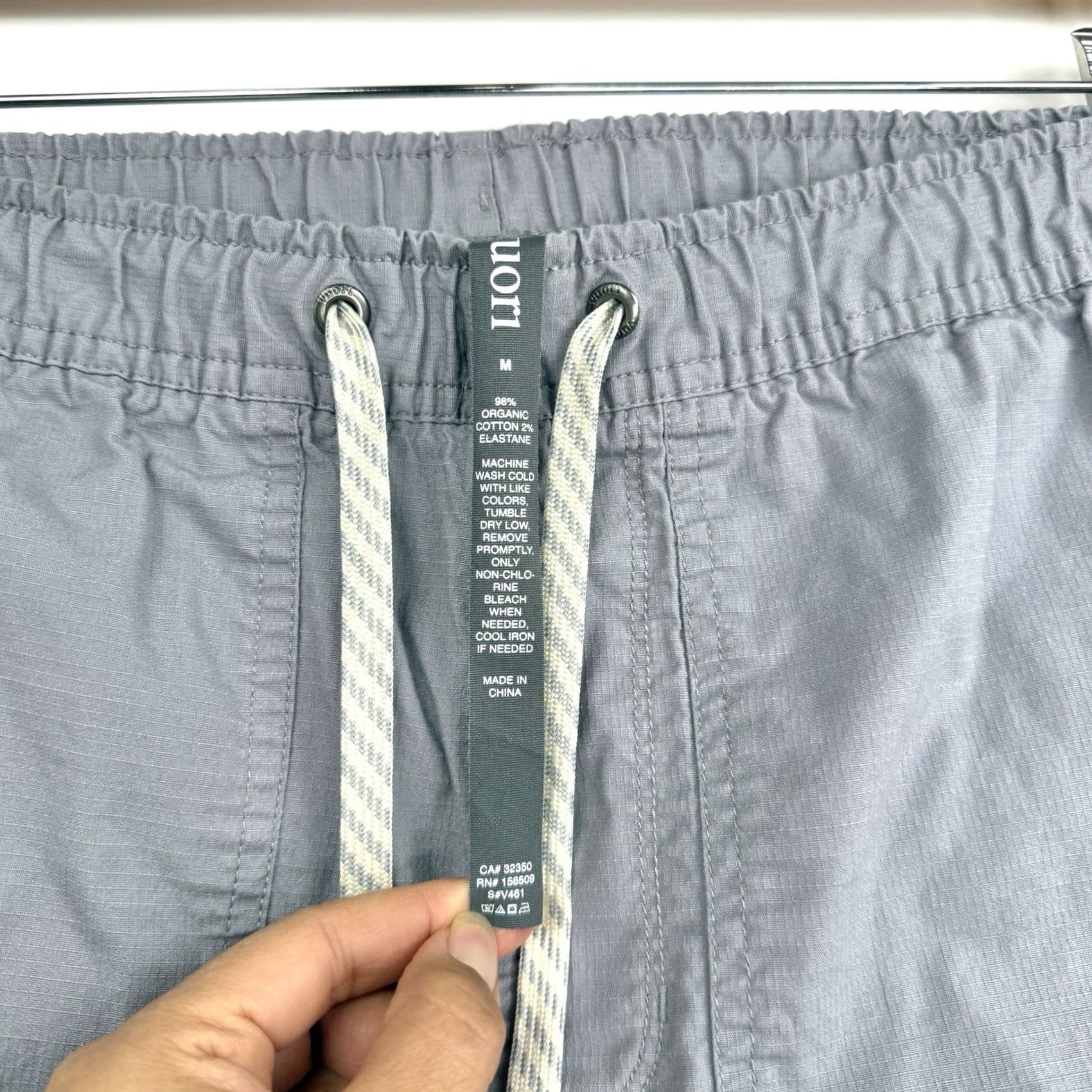 Vuori Vuori Mens Regular Pants V461 Ripstop DuraTerra Hiking Gray 30x27 Jogger Cotton Spandex Blended Activewear M Size US 31 - 5 Thumbnail