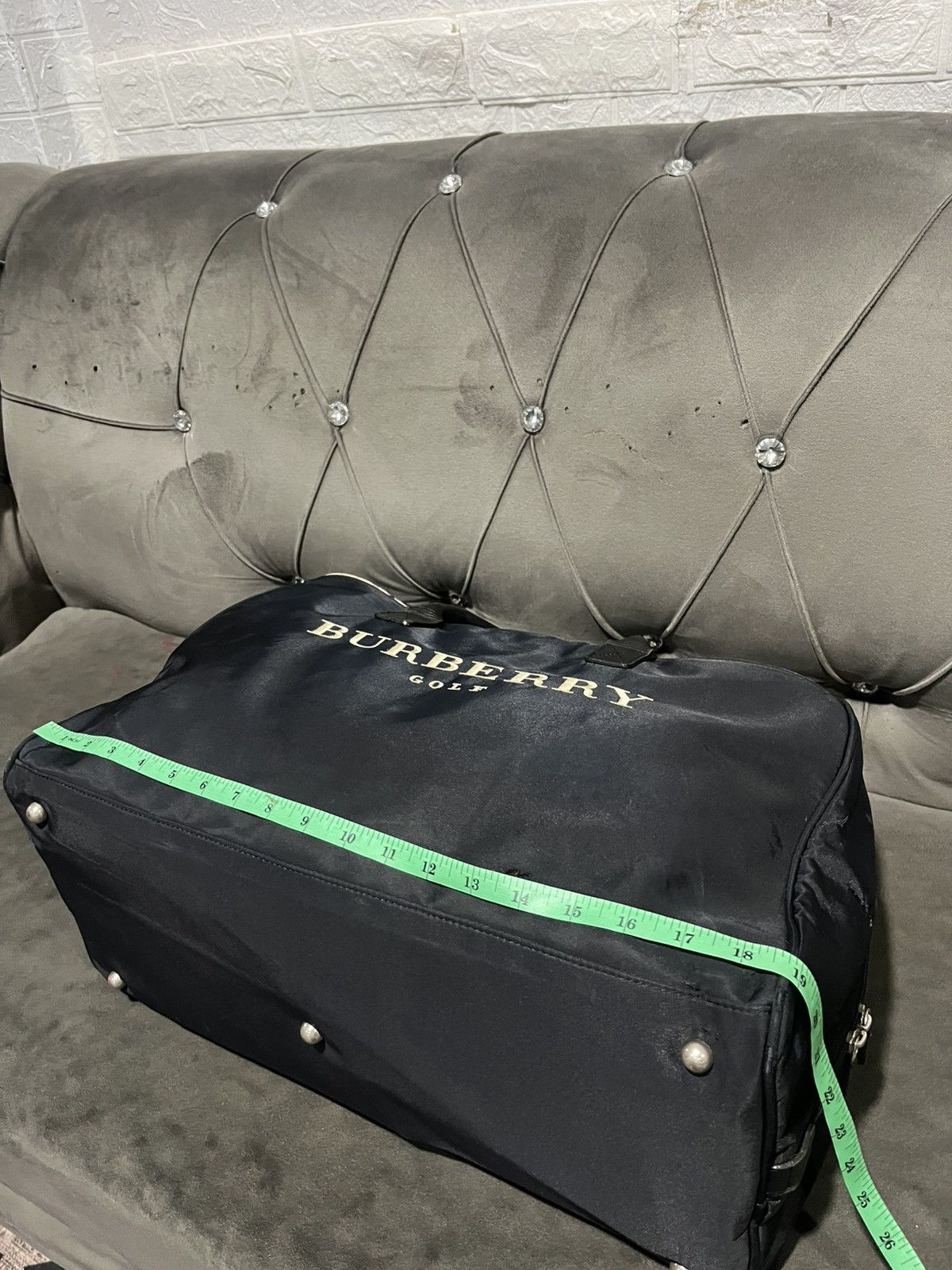 Burberry Authentic Burberry Golf Boston Bag Navy Logo Plate Size ONE SIZE - 21 Thumbnail