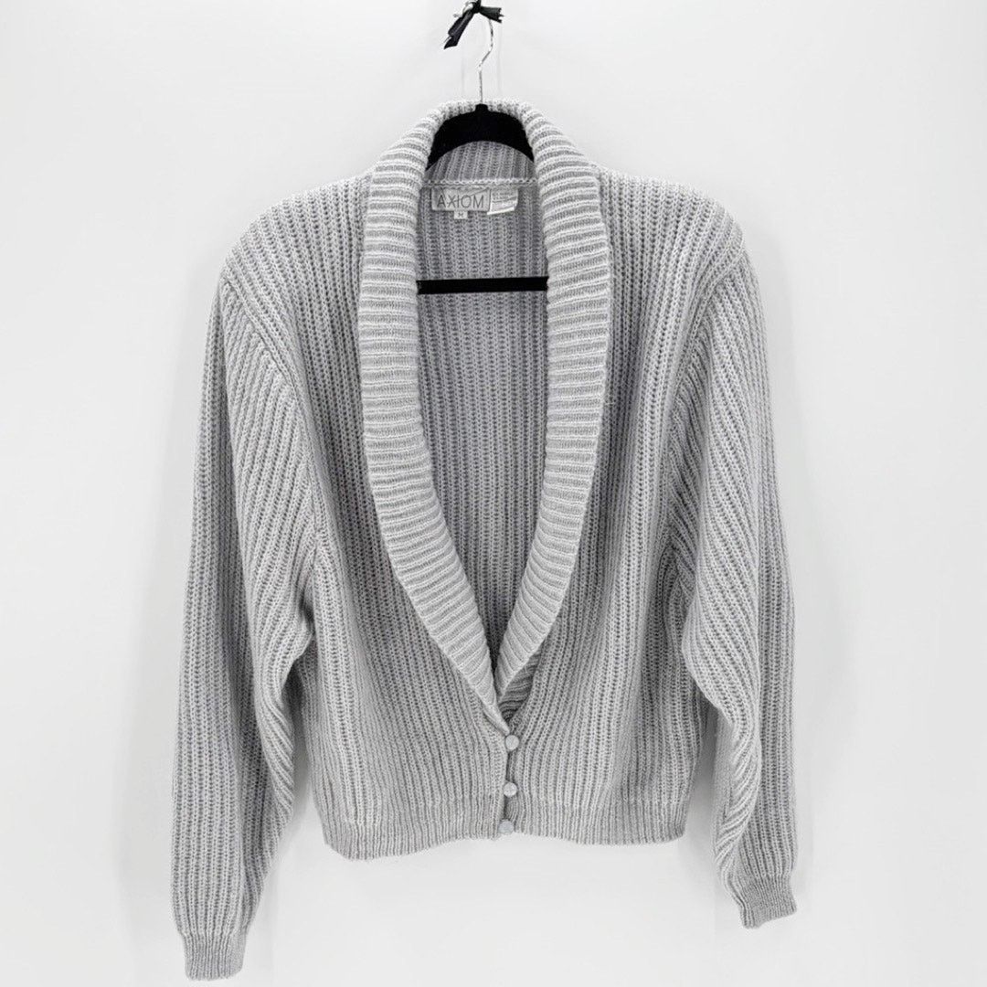 Vintage Vintage wool blend balloon sleeve cardigan sweater size M Size M / US 6-8 / IT 42-44 - 1 Thumbnail