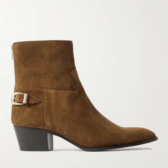 Celine × Hedi Slimane Celine Conique Zipped Leather Boots