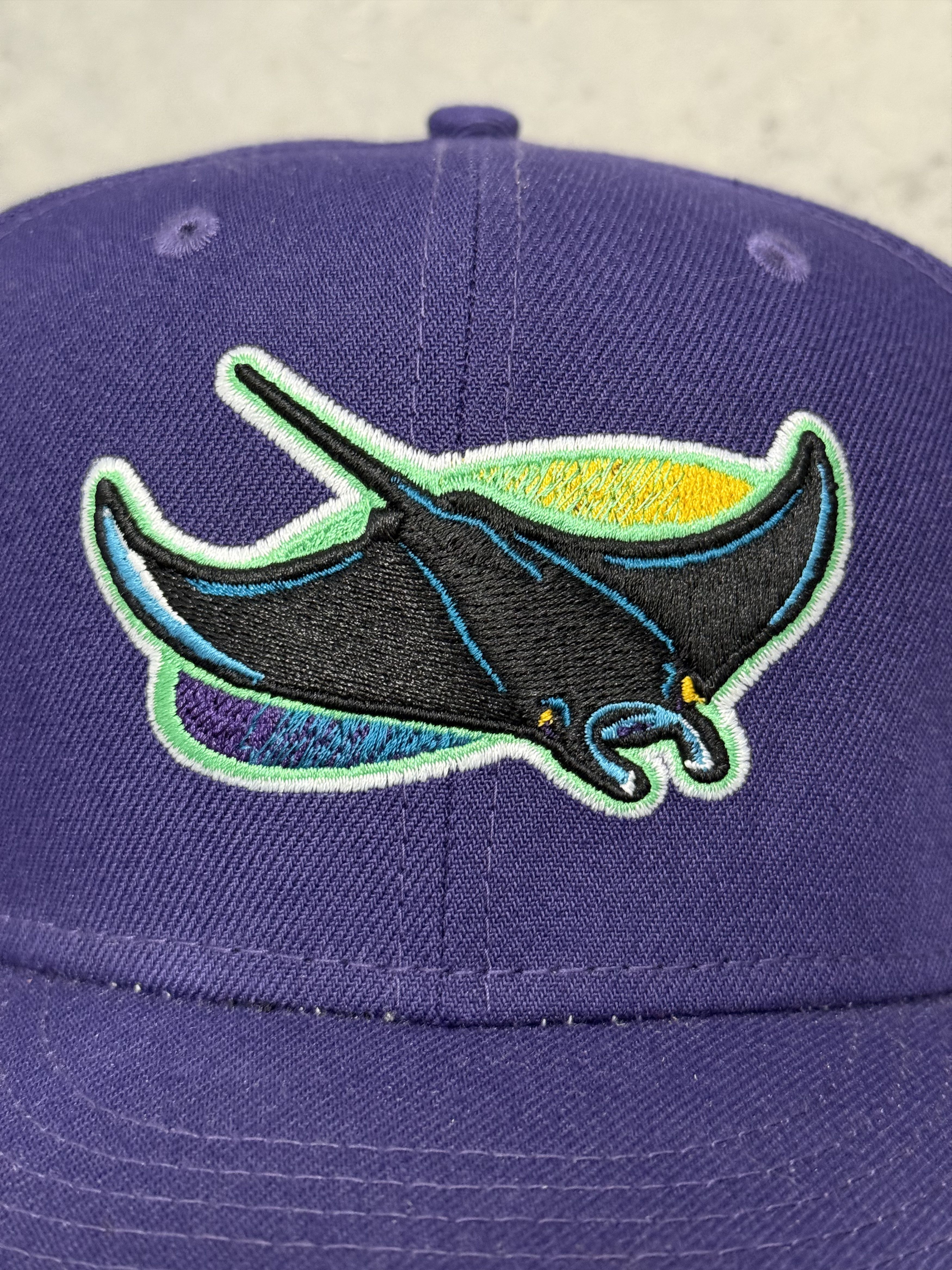 Hat Club 7 3/8 Tampa Bay Devil Rays Hat Club w/ Inaugural Patch TB Size ONE SIZE - 4 Thumbnail