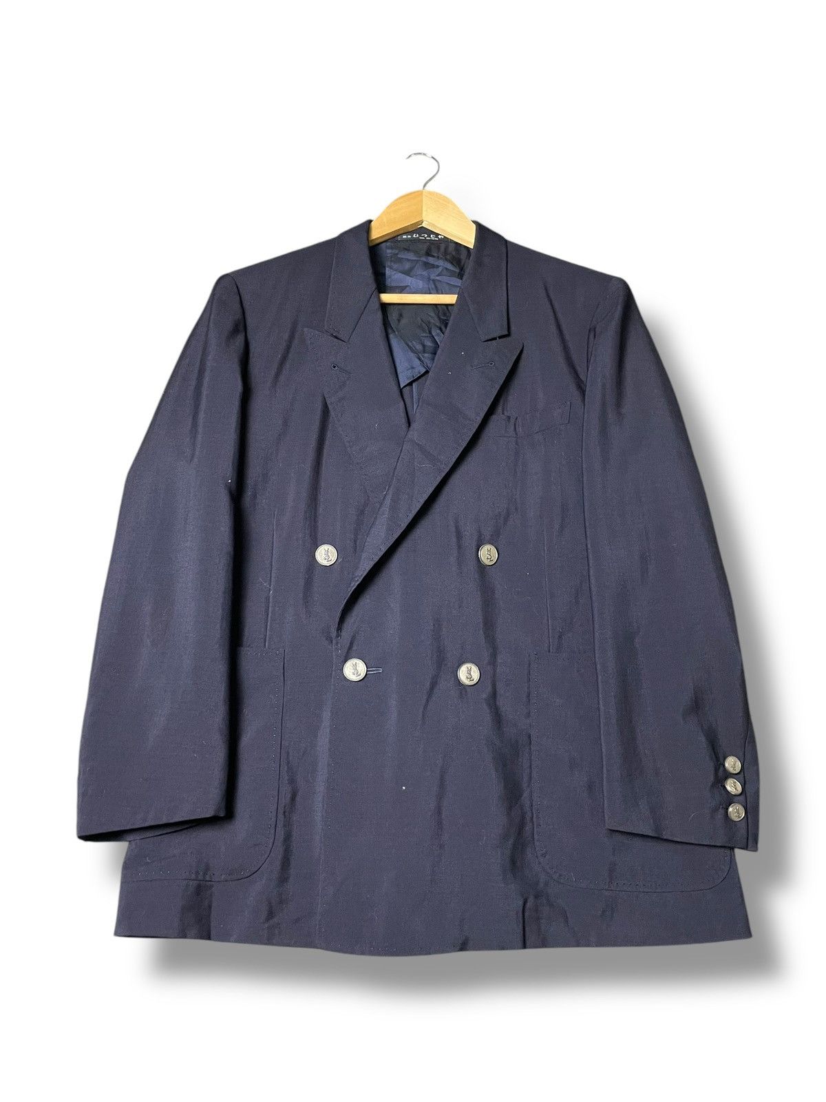 Designer × Yves Saint Laurent Yves Saint Laurent Double Breasted Blazer (55) Size US S / EU 44-46 / 1 - 6 Thumbnail