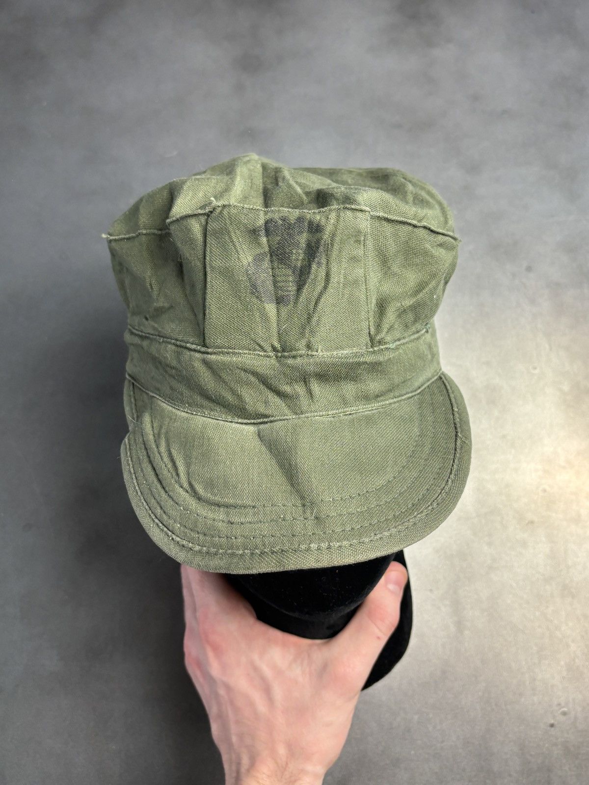 Vintage Vintage US Marine Corps Utility Hat Vietnam Drab Field EGA Size ONE SIZE - 16 Thumbnail