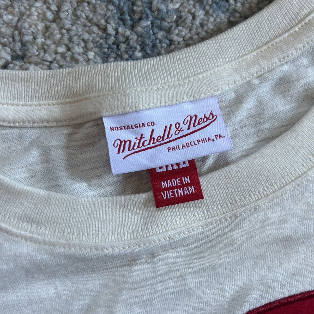 Mitchell & Ness SLUBBY HEAVYWEiGHT 2XL CiNCiNNATi REDS FELT LOGO PATCH TEE Size US XXL / EU 58 / 5 - 6 Thumbnail