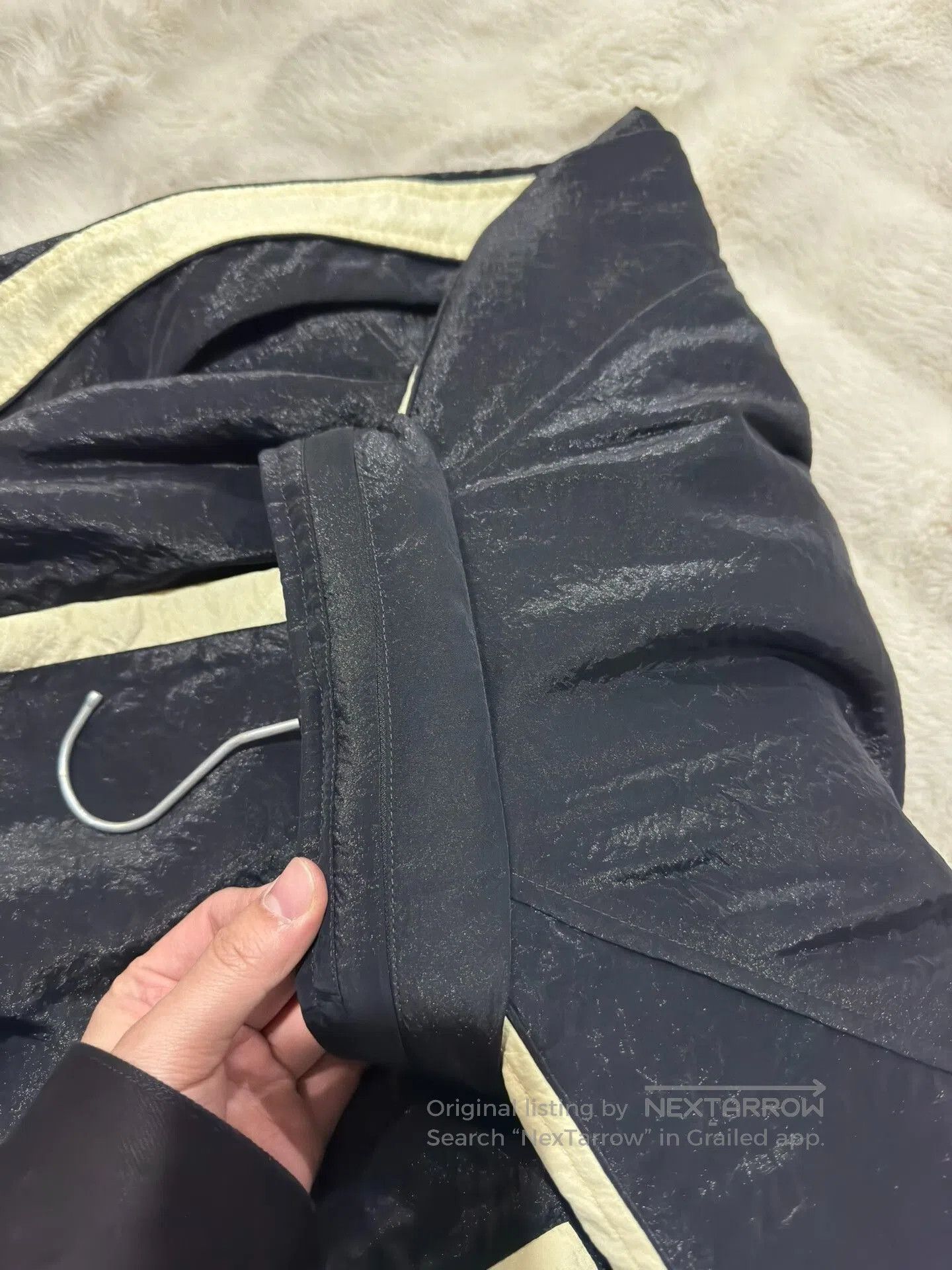 Saint Laurent Paris Saint Laurent SLP Black White Wrinkled Jacket. Size US M / EU 48-50 / 2 - 7 Thumbnail
