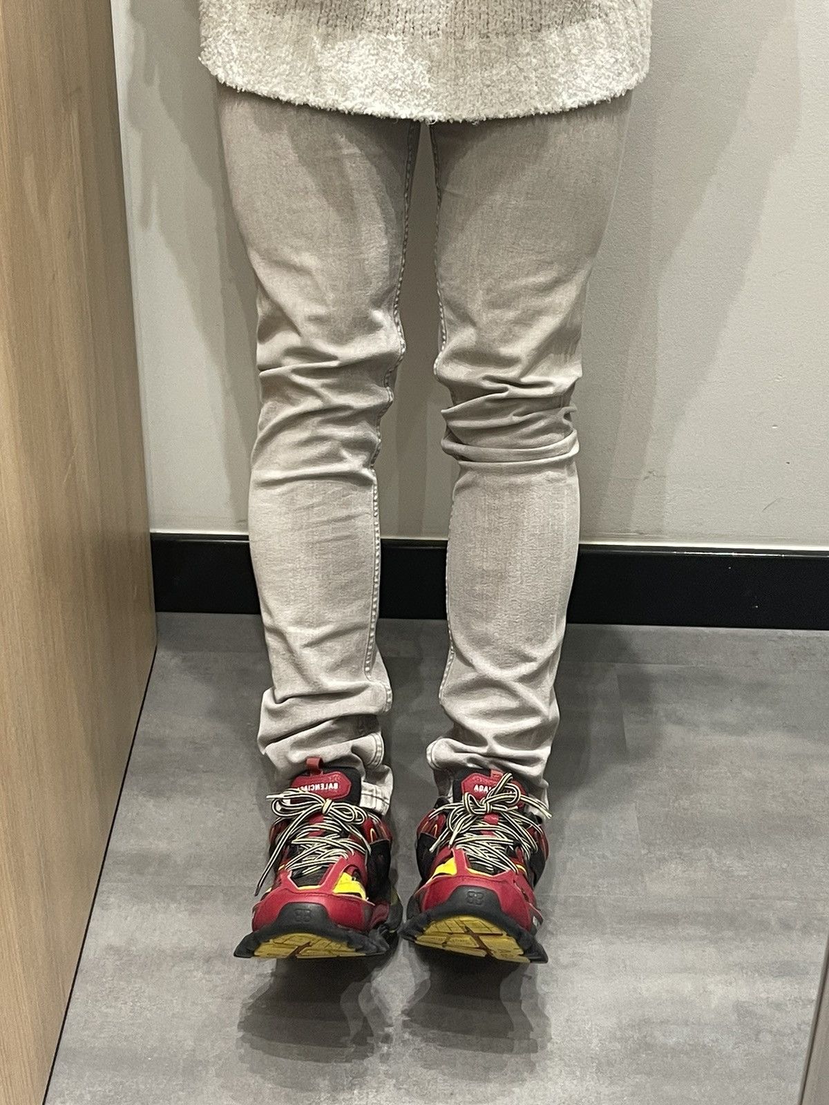 Acne Studios Acne Studios Flex/Zick Washed Gray Denim Pants Size US 31 - 1 Thumbnail