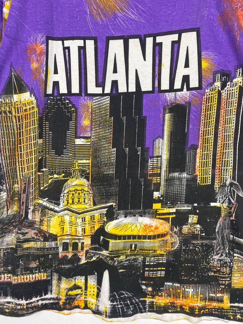 Vintage vintage atlanta all over print tee nice design Size US L / EU 52-54 / 3 - 2 Thumbnail
