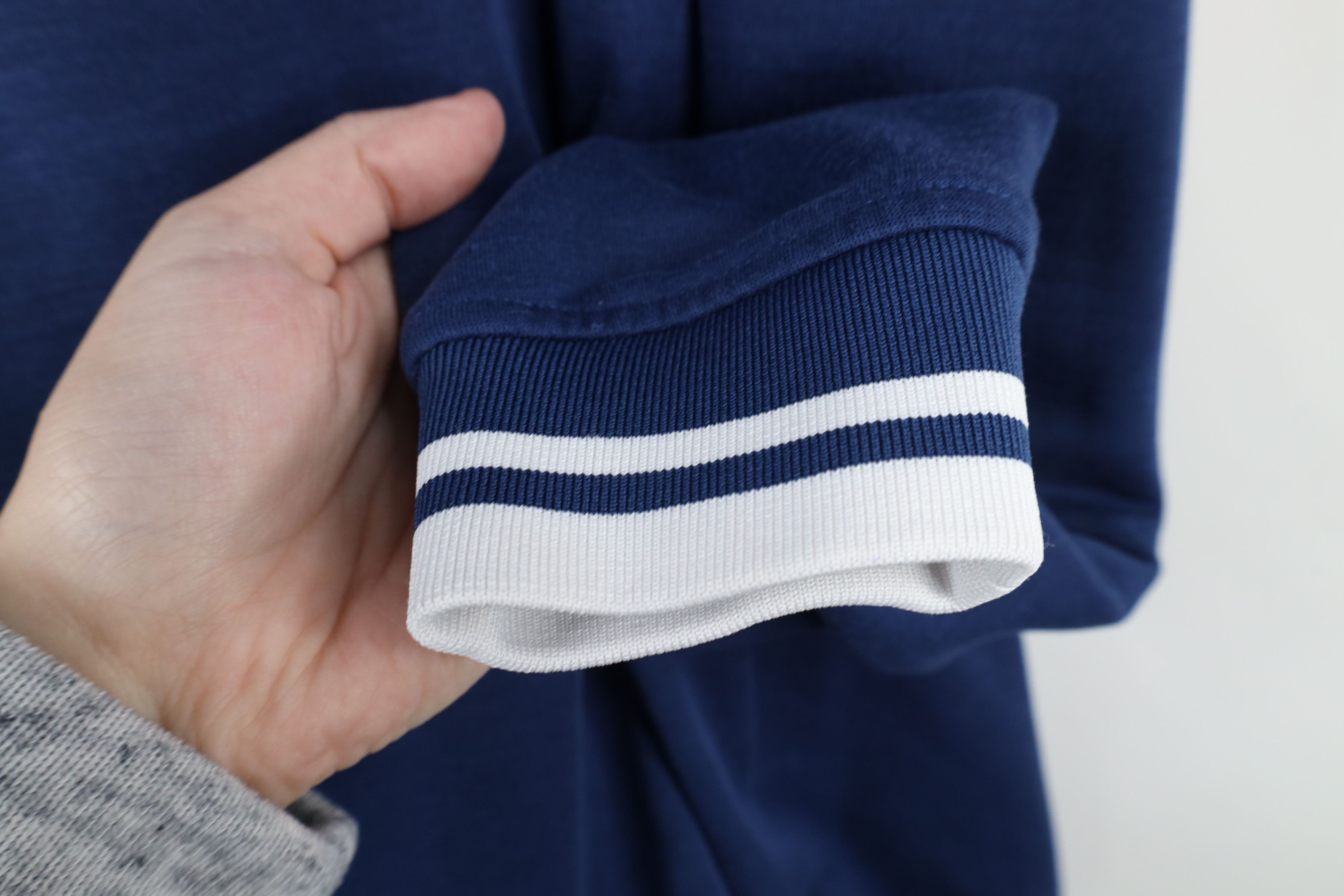 Footjoy × Vintage FootJoy Golf Soft Touch Henley Hoodie Sweatshirt Blue Size US L / EU 52-54 / 3 - 10 Thumbnail