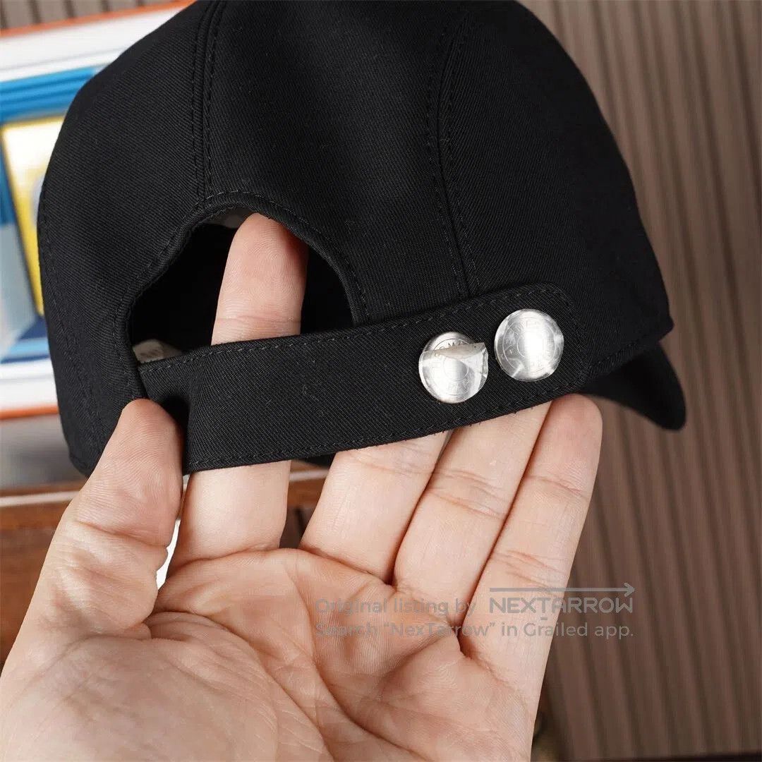 Hermes Hermes Baseball Cap with Leather Detail. Size ONE SIZE - 3 Thumbnail