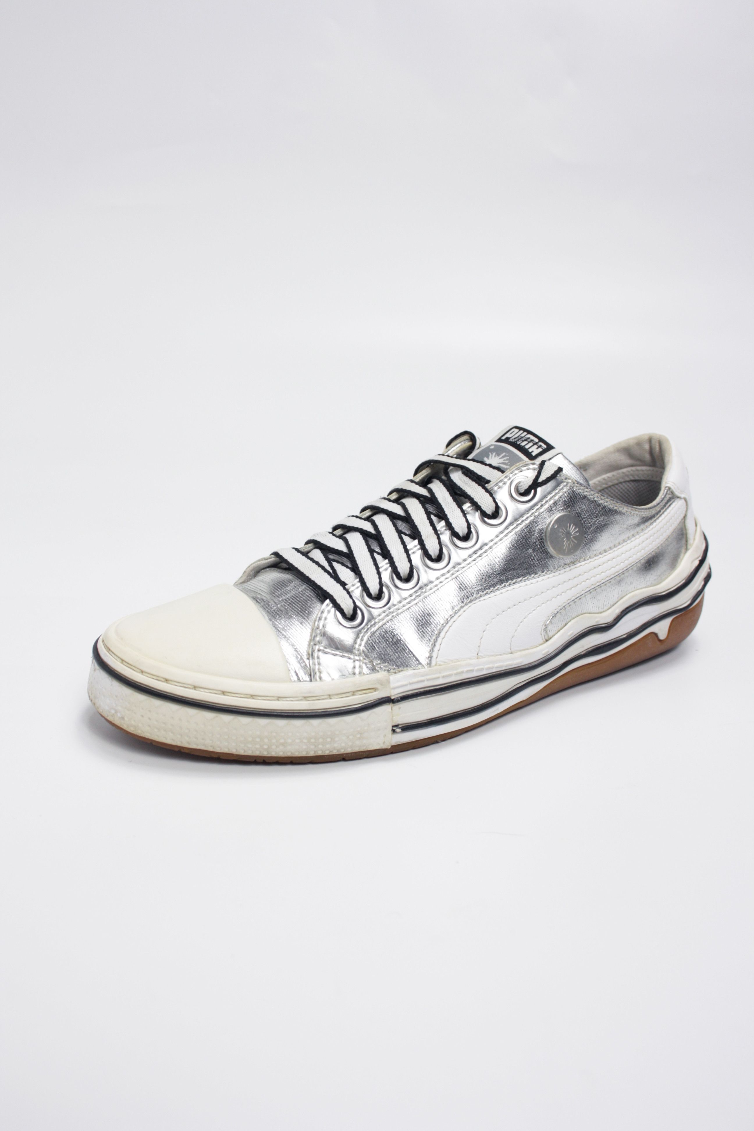 Maison MIHARA YASUHIRO Puma x Mihara Yasuhiro MY-41 Metallic Silver Y2K Trainers Size US 9 / IT 39 - 3 Thumbnail