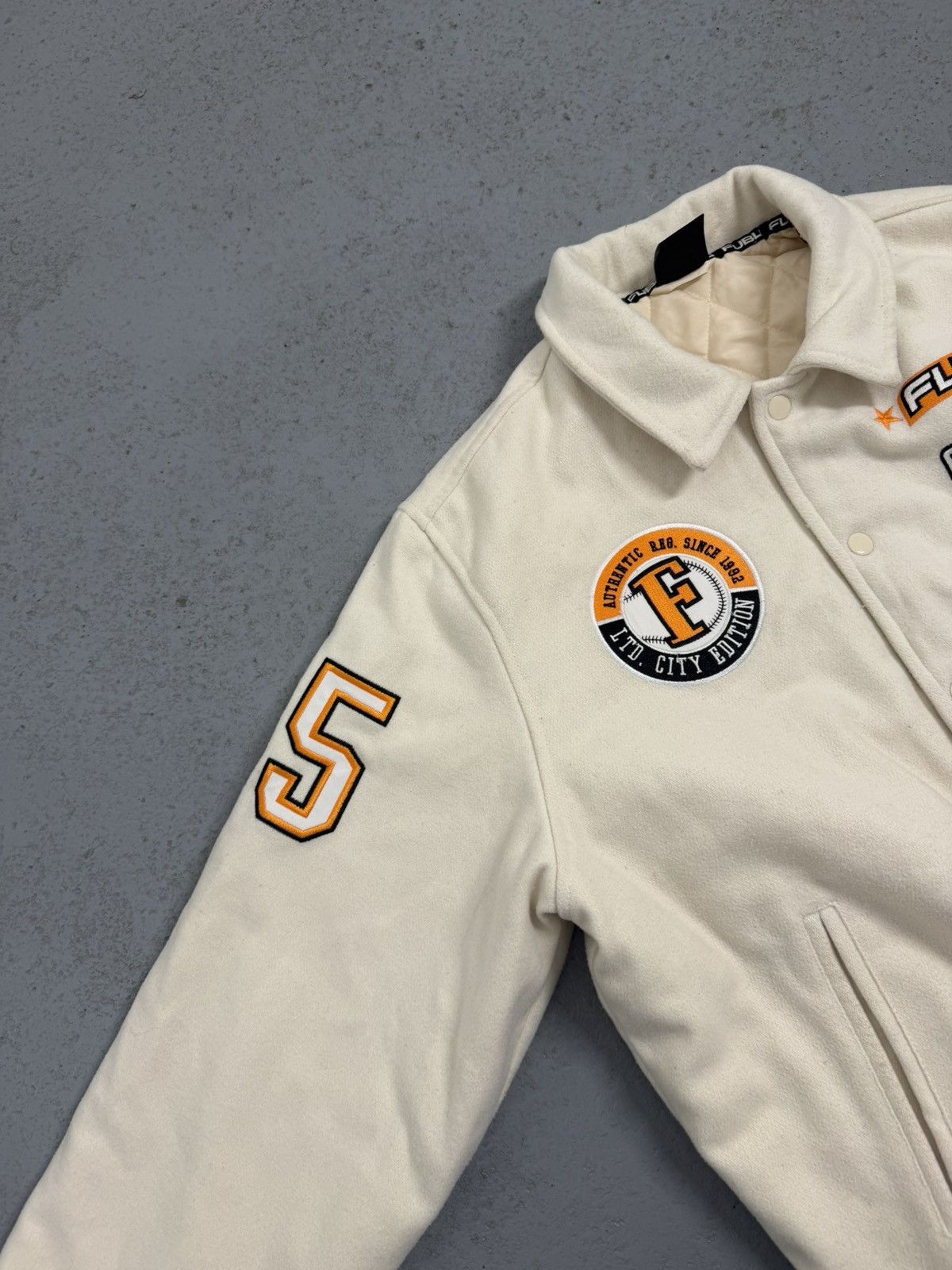 Fubu Vintage Fubu For Us By Us Baxk Embroidered Logo Bomber Size US L / EU 52-54 / 3 - 8 Thumbnail