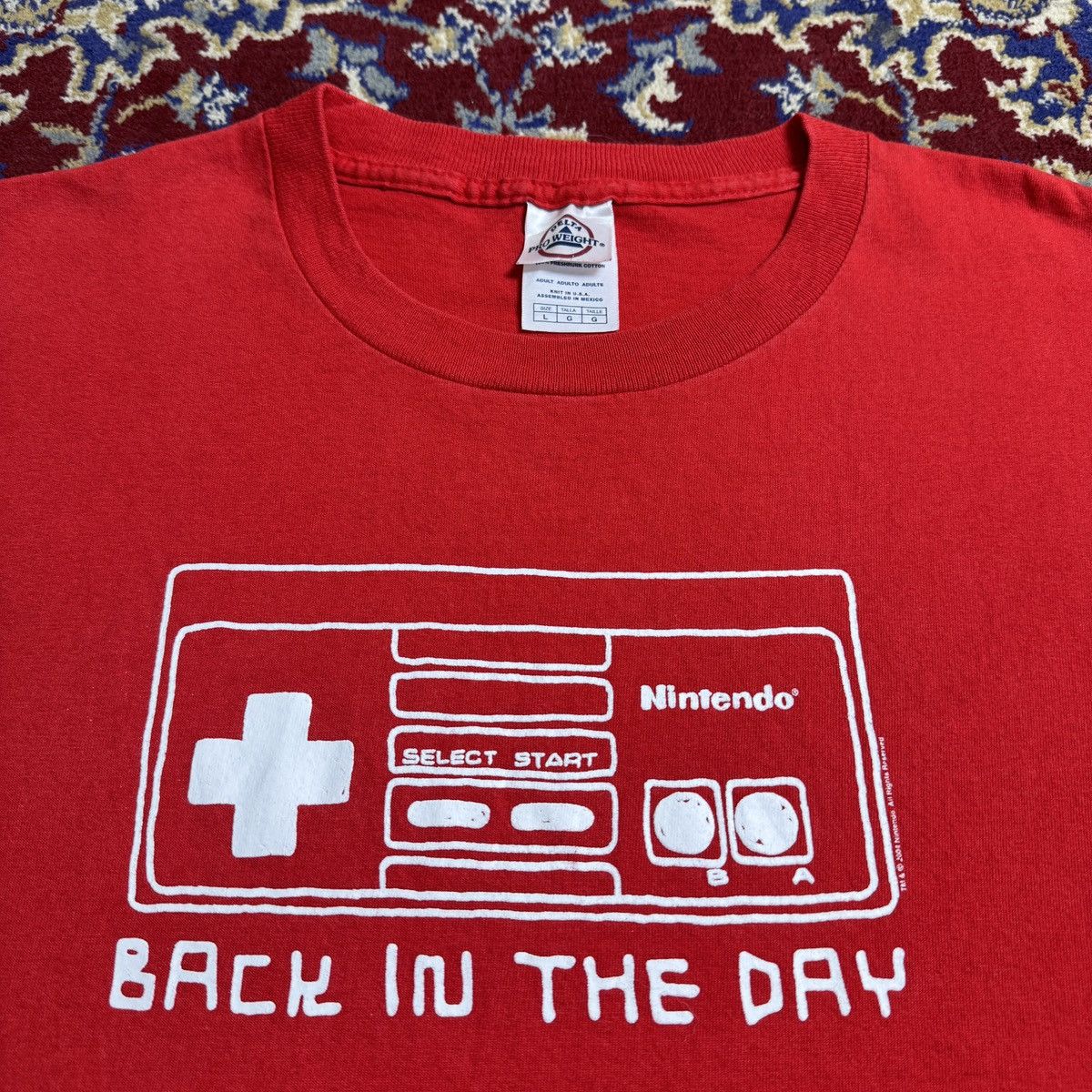 Nintendo Vintage 2000s Nintendo NES video game promo t-shirt Y2K Size US L / EU 52-54 / 3 - 1 Thumbnail