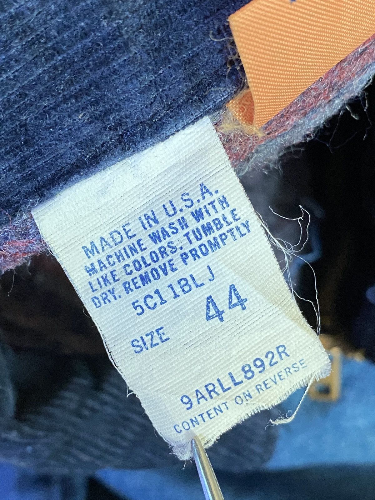 Wrangler 1980s- Big Ben by Wrangler- Blanket-Lined Workwear Jacket Size US L / EU 52-54 / 3 - 9 Thumbnail