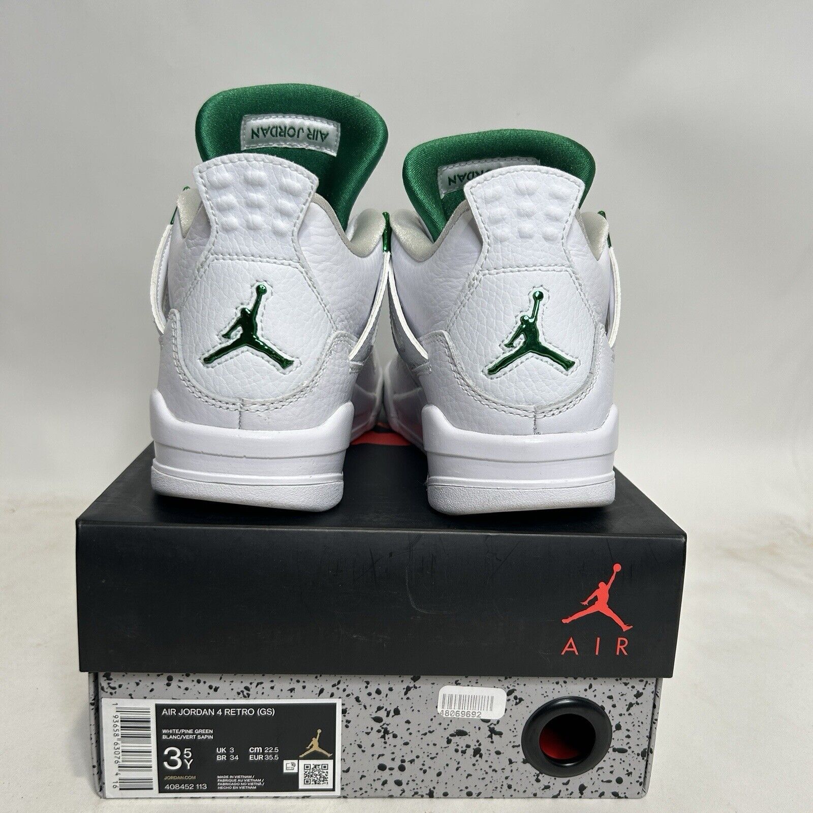 Jordan Brand Nike Shoes Air Jordan 4 Retro GS “Metallic Green” 2024 Size US 5 / IT 35 - 6 Thumbnail