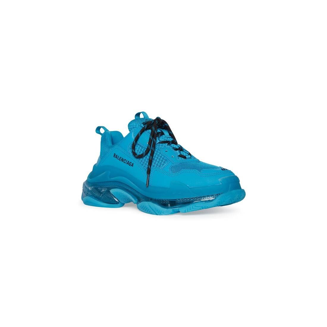 Balenciaga o1bcso1str1224 Triple S Clear Sole Sneakers in Blue Size US 10 / EU 43 - 2 Thumbnail