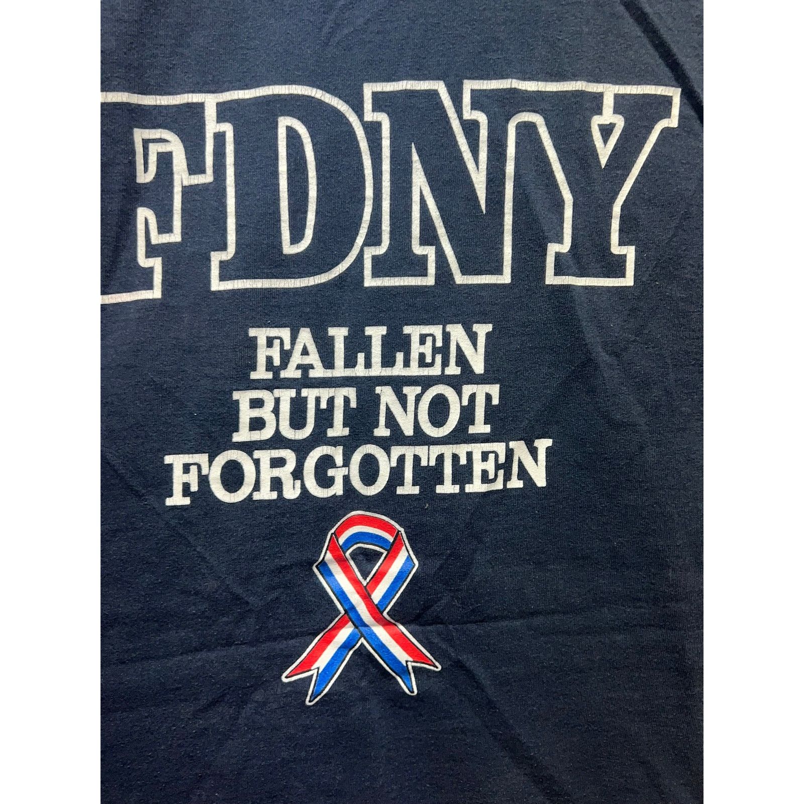 Vintage Vintage New York Fire Departmnet Shirt Fallen Blue 90s XL Size US XL / EU 56 / 4 - 9 Thumbnail