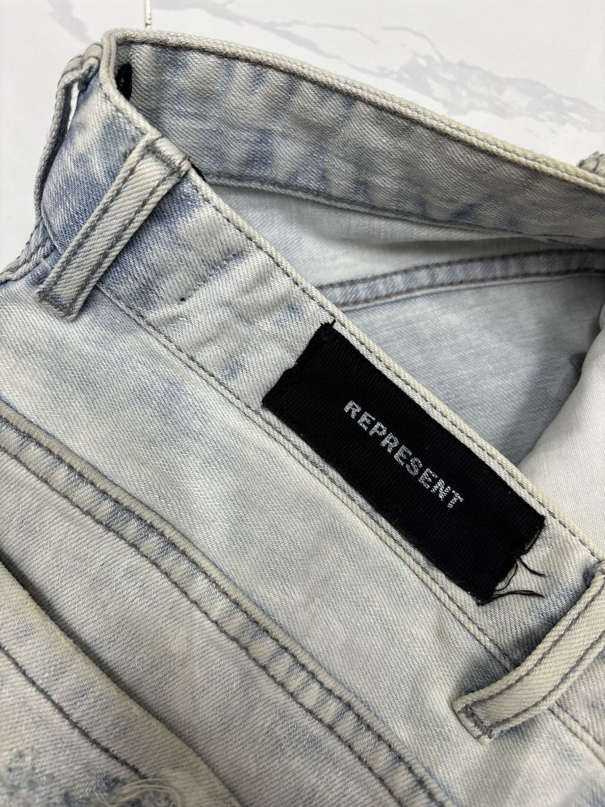 Represent Clo. REPRESENT DESTROYER DENIM RIRI ZIP SKINNY JEANS Size US 28 / EU 44 - 10 Thumbnail