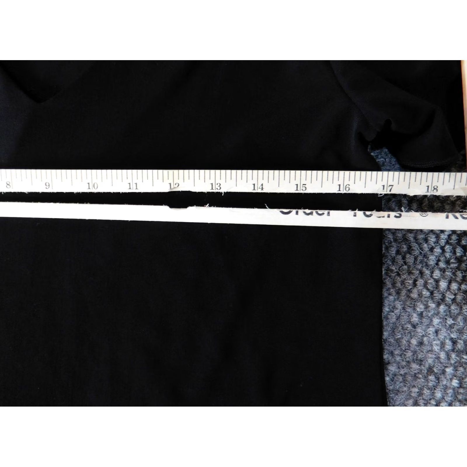 Vintage Notations Womens Blouse Shirt M Black V-Neck Short Sleeve Pullover Casual Regular Polyester Rayon Button Lightweight Stretch Classic Size M / US 6-8 / IT 42-44 - 5 Thumbnail