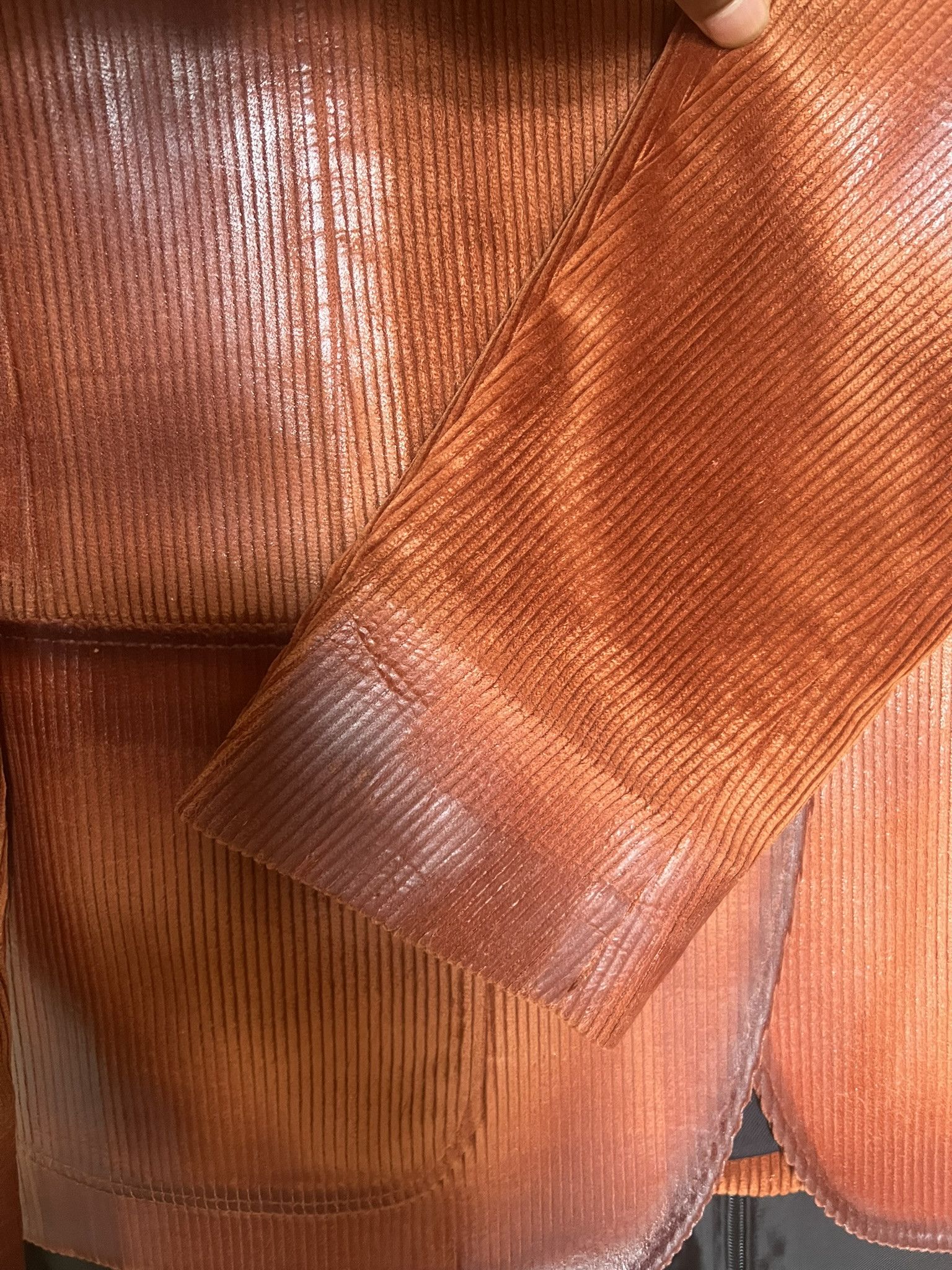 Marni Marni FW20 Orange Waxed Corduroy Blazer Jacket sz 50 Size US L / EU 52-54 / 3 - 6 Thumbnail