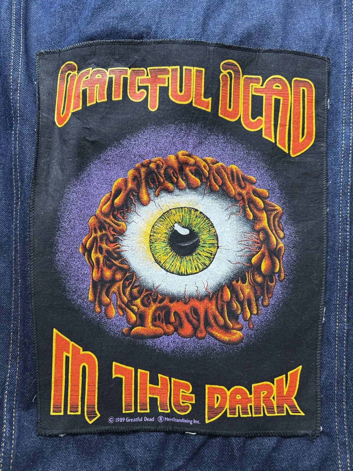 American Apparel Custom Greatful Dead Denim Patch Jacket Size US M / EU 48-50 / 2 - 5 Thumbnail