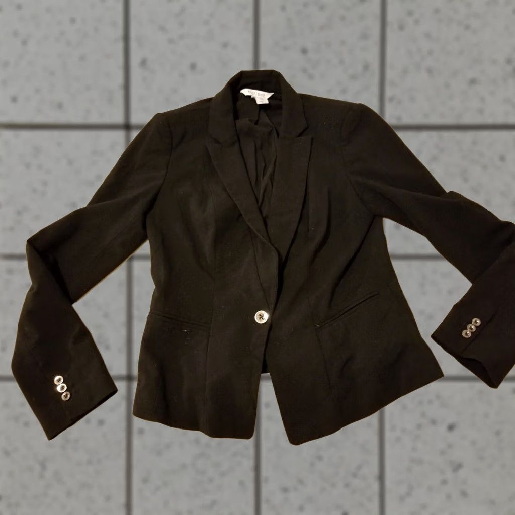 Vintage White House Black Market Jacket Blazer 4 Black Womens Size S / US 4 / IT 40 - 1 Thumbnail