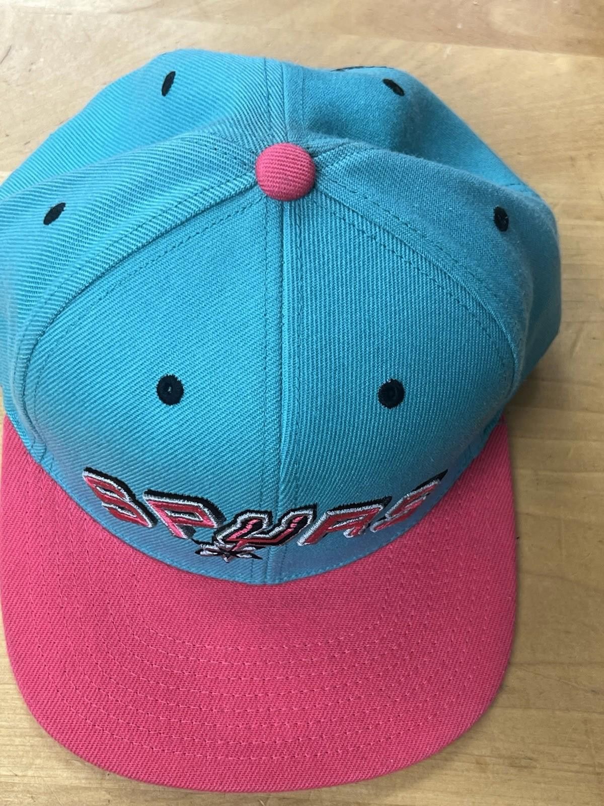 Mitchell & Ness Mitchell Ness San Antonio Spurs Teal Pink Snapback NBA Size ONE SIZE - 4 Thumbnail