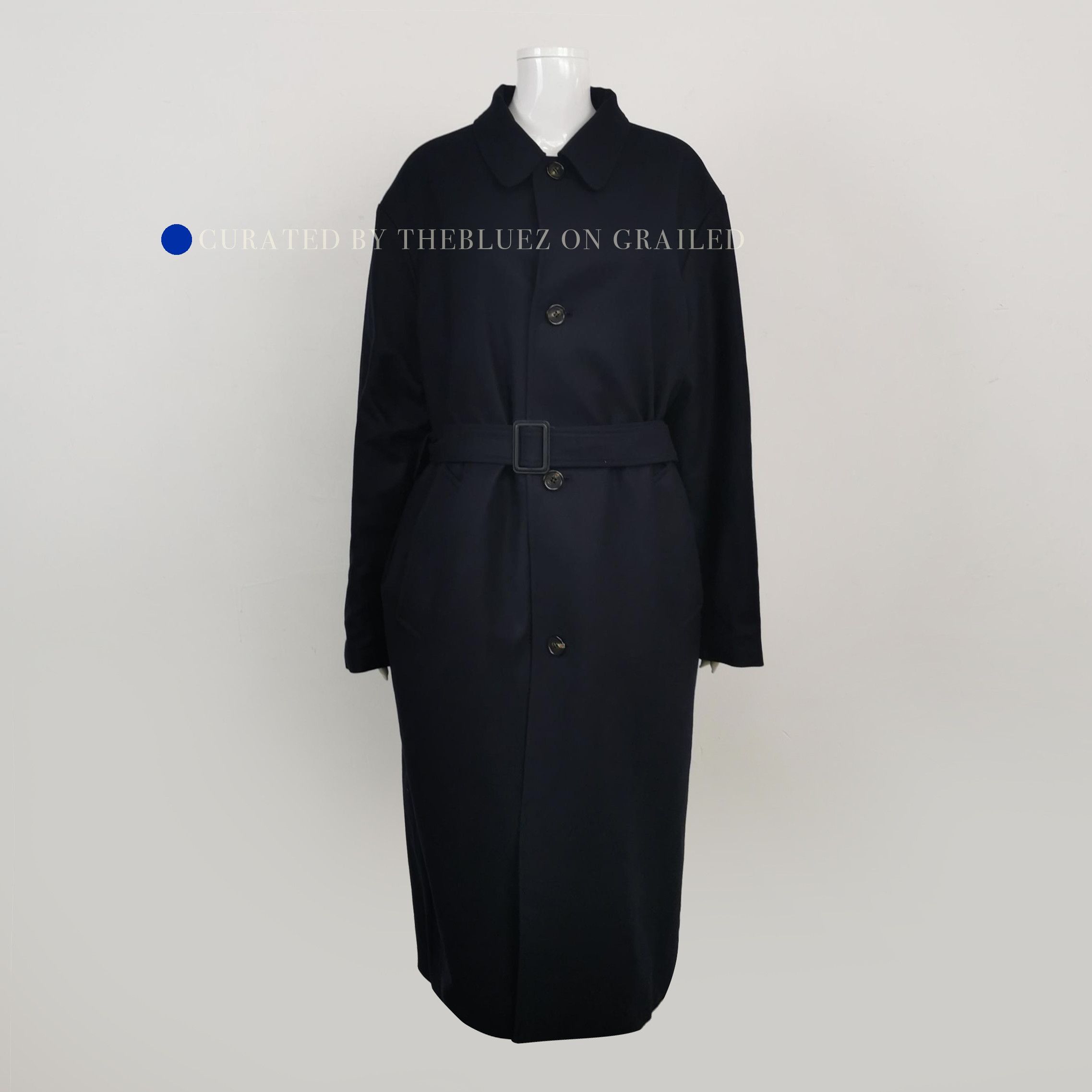 Loro Piana Reversible Wool Blend Coat in Black Size US L / EU 52-54 / 3 - 1 Thumbnail