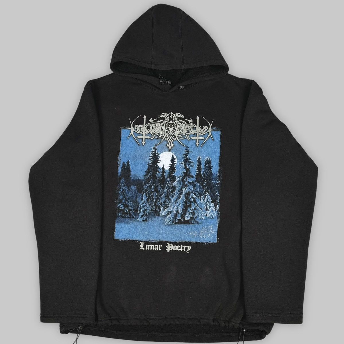Band Tees Vintage 1996 Nokturnal Mortum ‘Lunar Poetry’ Metal Hoodie Size US XL / EU 56 / 4 - 1 Thumbnail