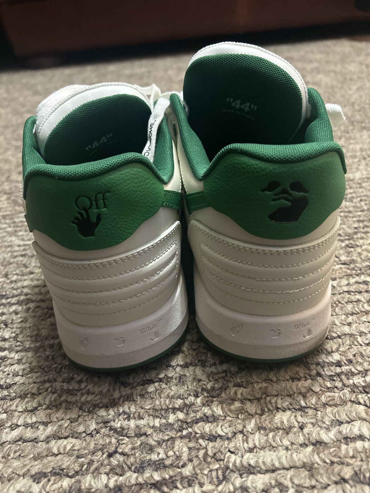Off-White Out of Office Off White Green Size US 11 / EU 44 - 4 Thumbnail