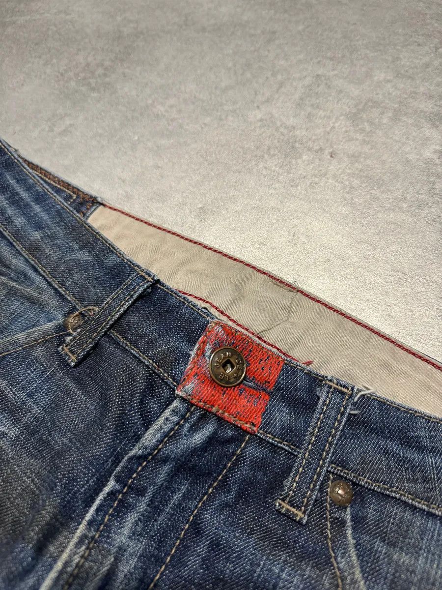 Marithe + Francois Girbaud 2000s Marithé + François Girbaud Navy Faded Rebel Denim Jeans Size US 32 / EU 48 - 9 Thumbnail
