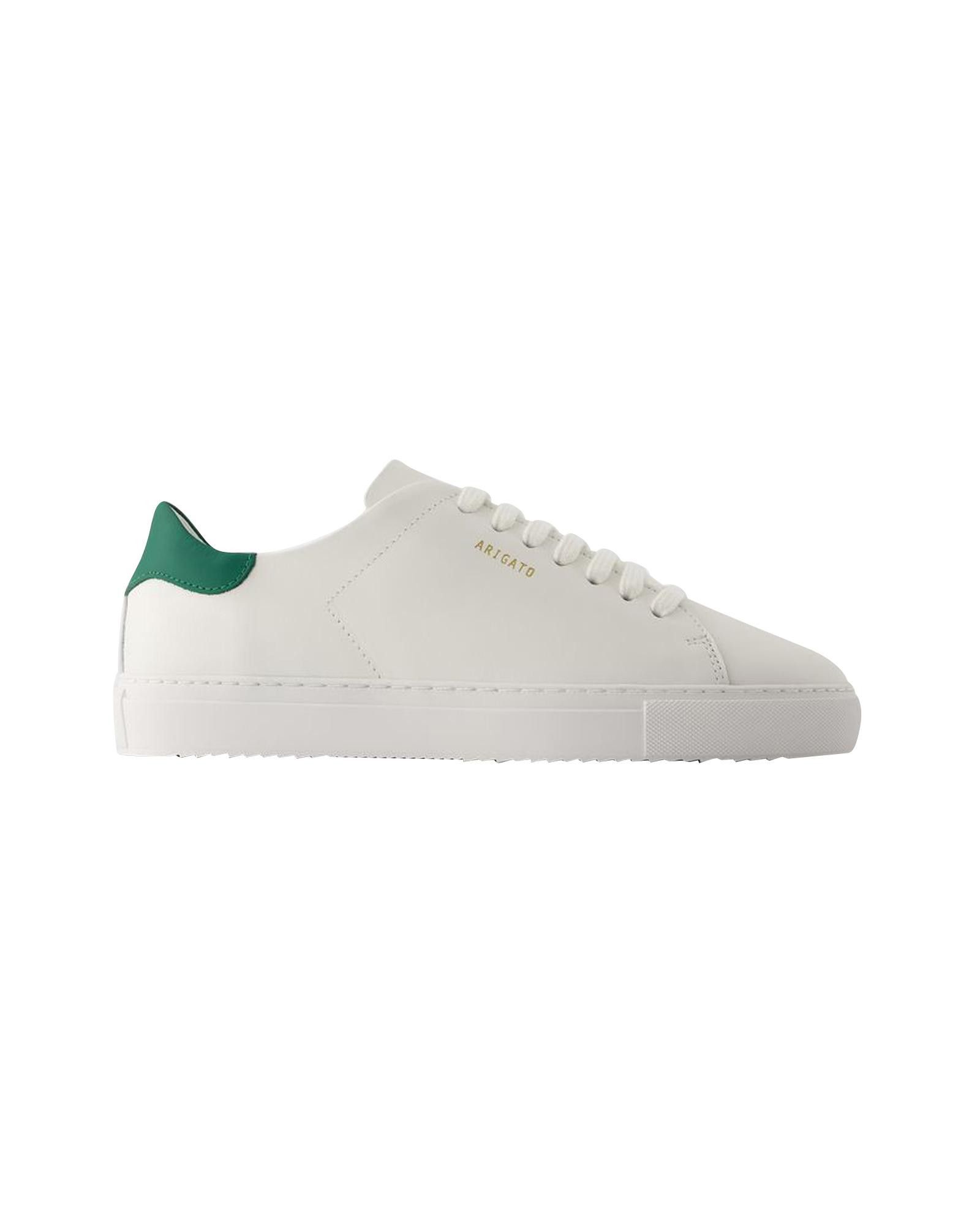 image of Axel Arigato Smooth Leather Sneakers With Rubber Sole in White, Men's (Size 8)