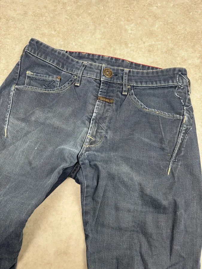 Marithe + Francois Girbaud 2000s Marithé + François Girbaud Faded Blue Slim Pants Size US 30 / EU 46 - 6 Thumbnail