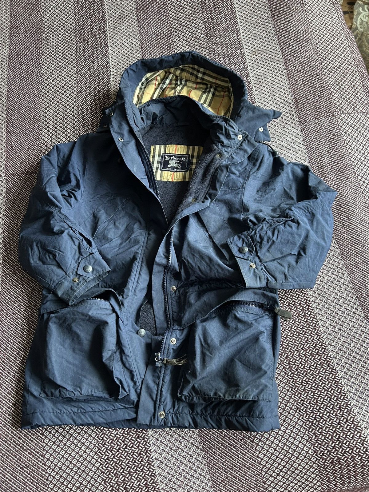 Burberry Burberry Coat Down Liner Vintage Jacket Solid Style Size US L / EU 52-54 / 3 - 1 Thumbnail