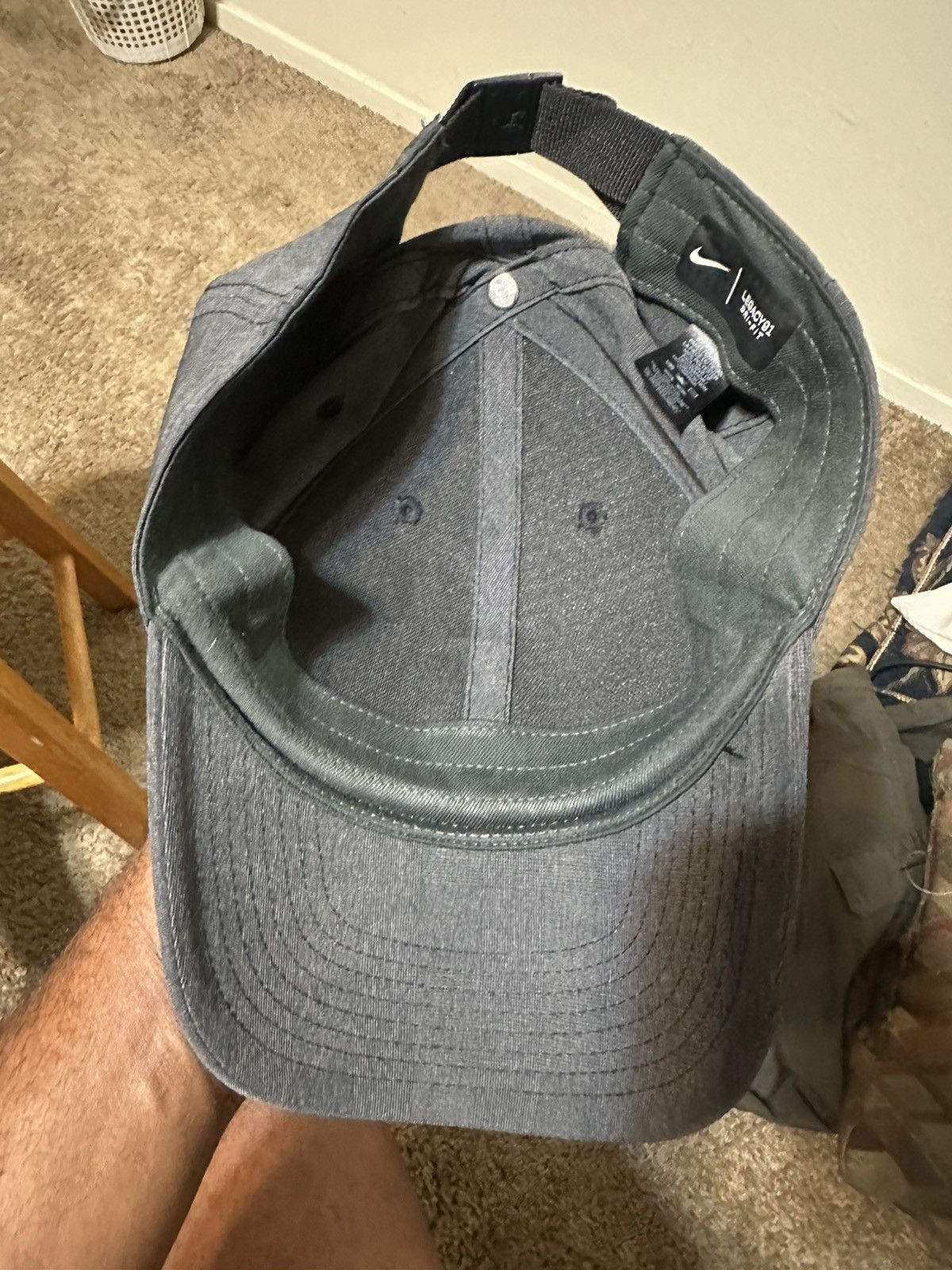 Nike × PGA Tour × Vintage Vintage Nike golf “triple black & grey” hat 00s Size ONE SIZE - 7 Thumbnail