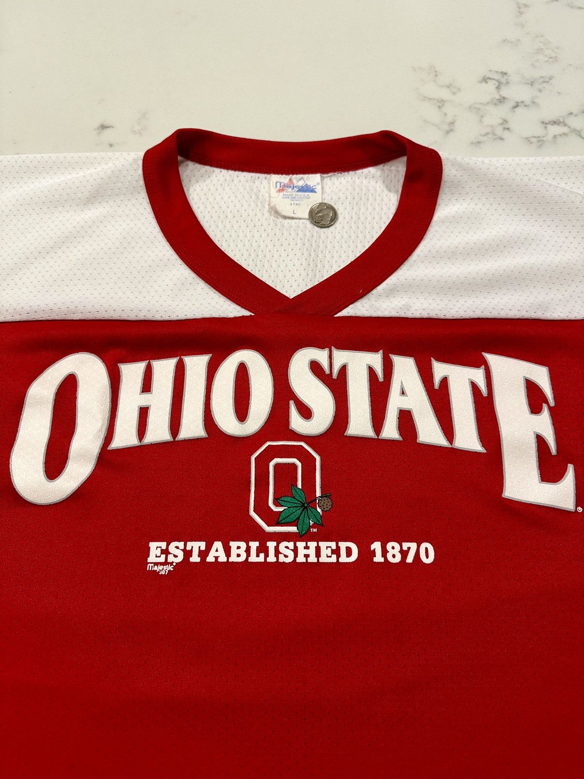 NCAA × Vintage Vintage 1980’s Ohio State University Cut Sleeve Jersey Large Size US L / EU 52-54 / 3 - 2 Thumbnail