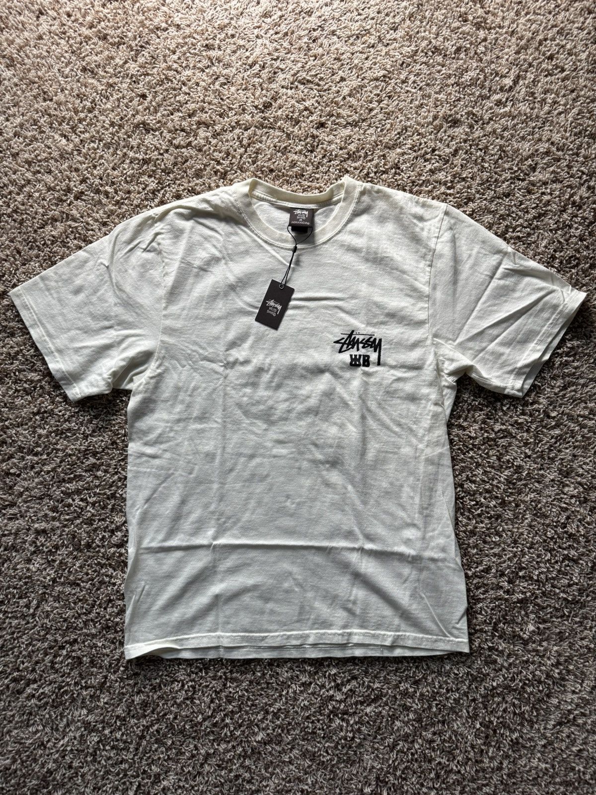 Stussy x Wales Bonner Ocean Song Tee Ivory Cream White