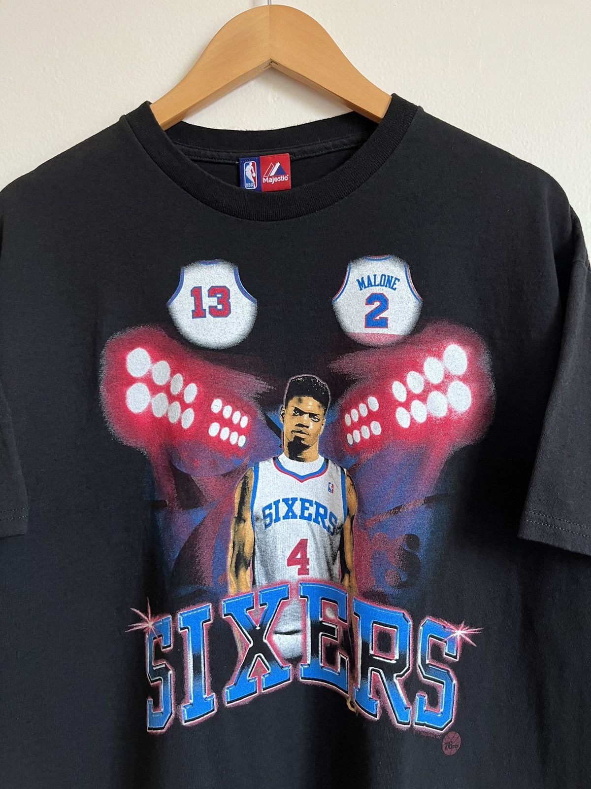 Majestic NBA Majestic Philadelphia 76ers “Sixers” T-Shirt Size US XL / EU 56 / 4 - 2 Thumbnail