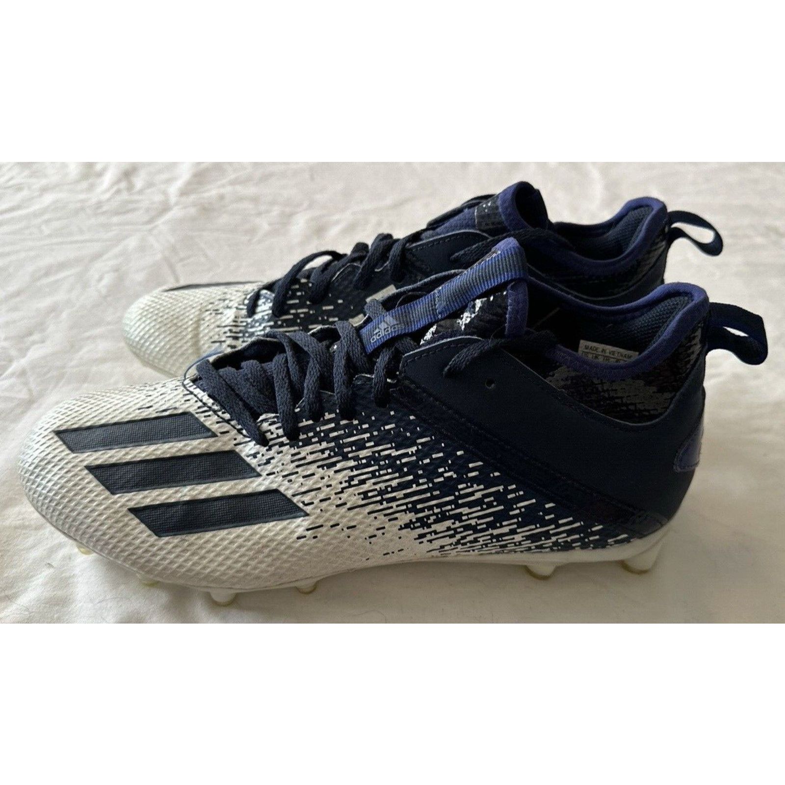 Adidas ADIDAS Adizero Scorch Football Cleats sz 11.5 White/ Blue Size US 11.5 / EU 44-45 - 13 Thumbnail
