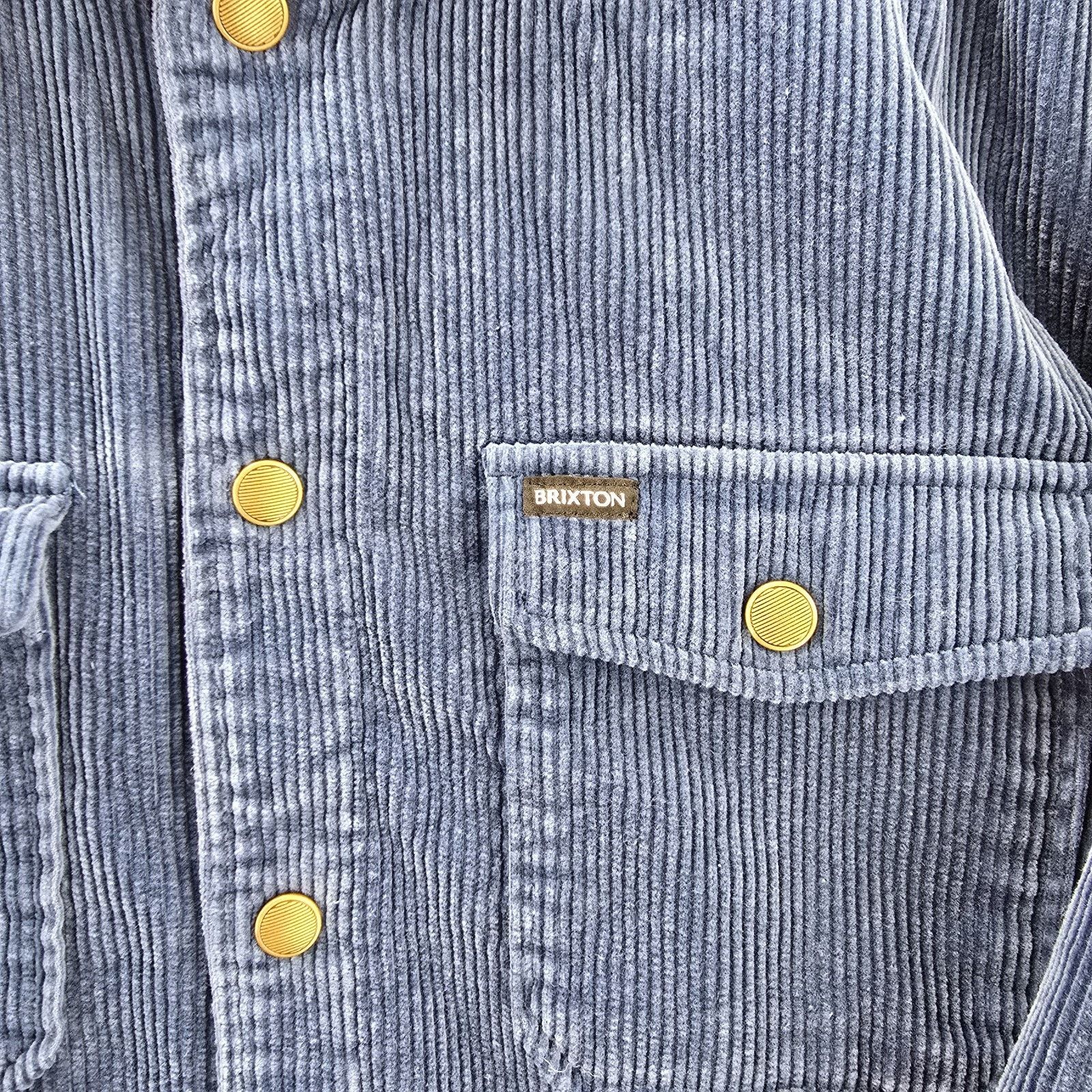 Brixton Brixton Durham Sherpa Lined Jacket Mens Joe Blue Corduroy Size US XL / EU 56 / 4 - 6 Thumbnail