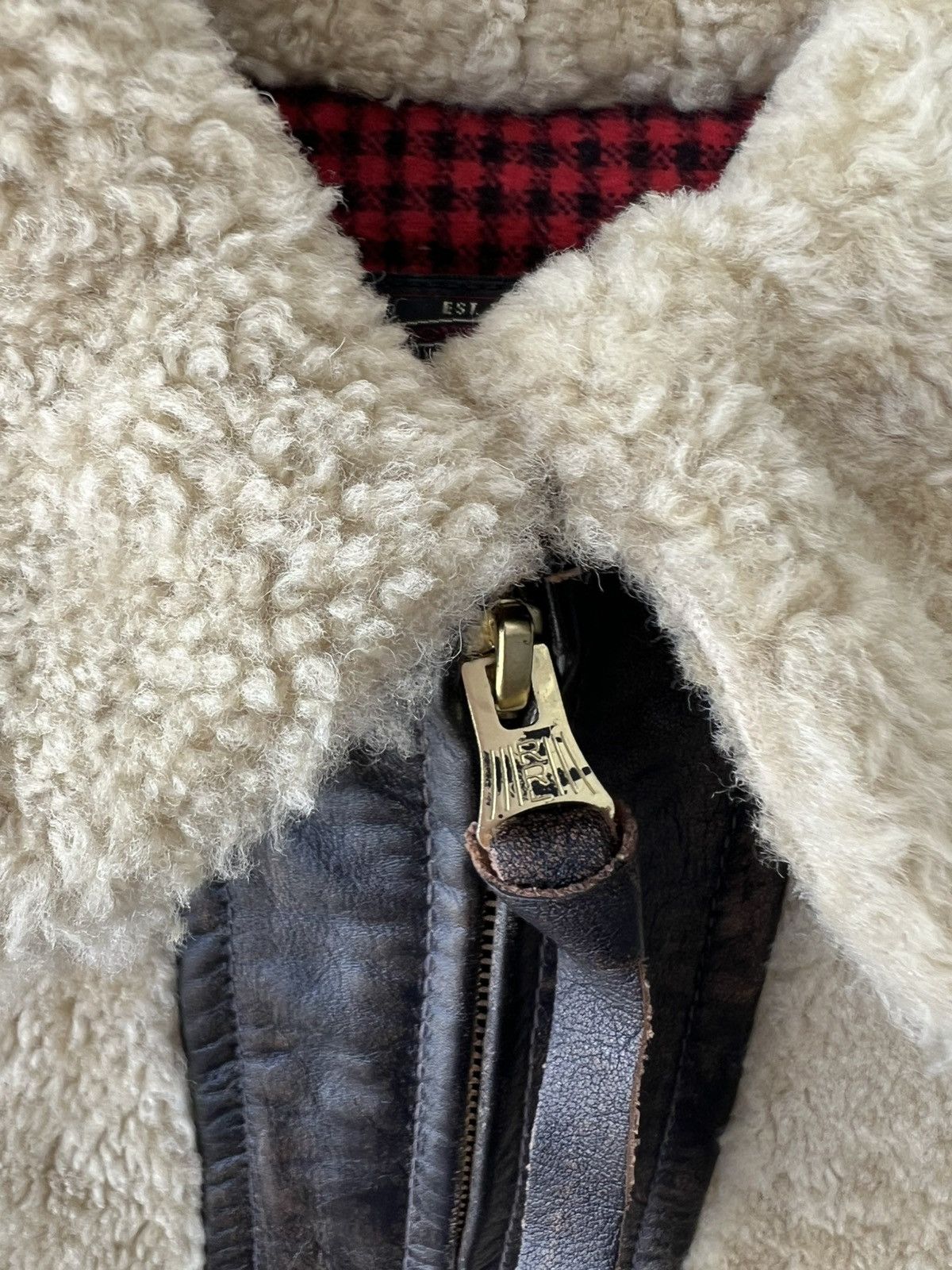 RRL Ralph Lauren NWT RRL Ralph Lauren Shearling-Paneled Leather Jacket Size 2 Size XS / US 0-2 / IT 36-38 - 4 Thumbnail